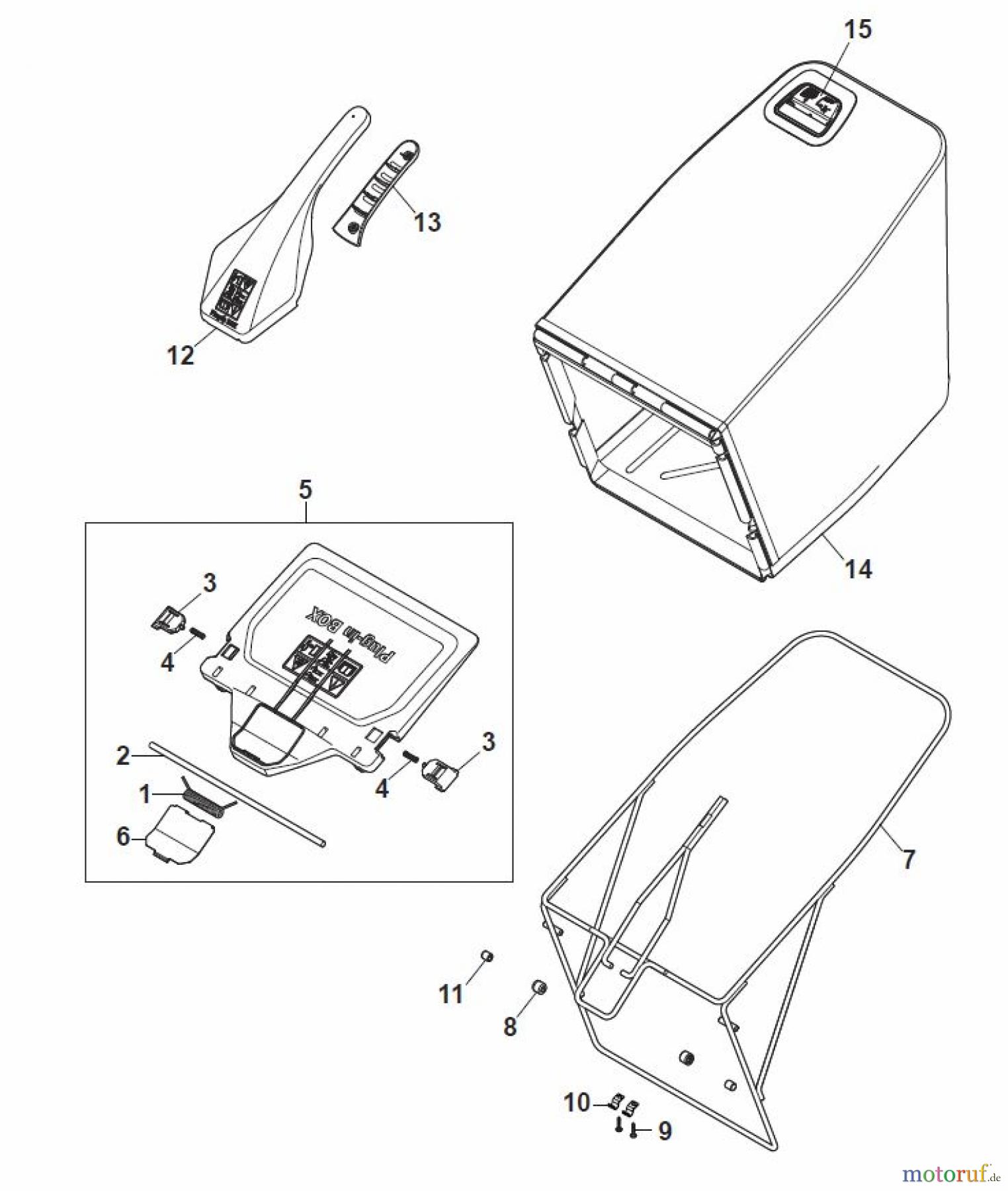  Global Garden Products GGP Rasenmäher Baujahr 2017 Benzin Mit Antrieb 2017 MP2 504 SV Grass-Catcher