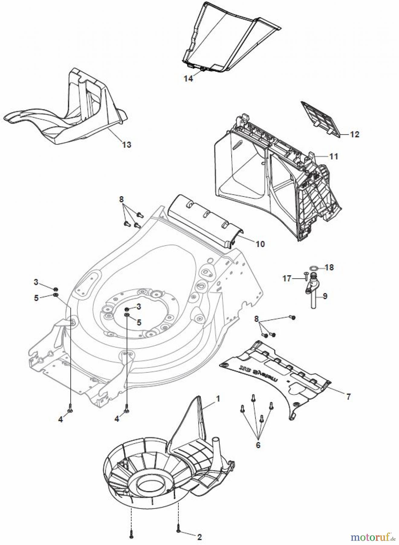 Global Garden Products GGP Rasenmäher Baujahr 2017 Benzin Mit Antrieb 2017 MP2 504 SVQ Protection, Belt
