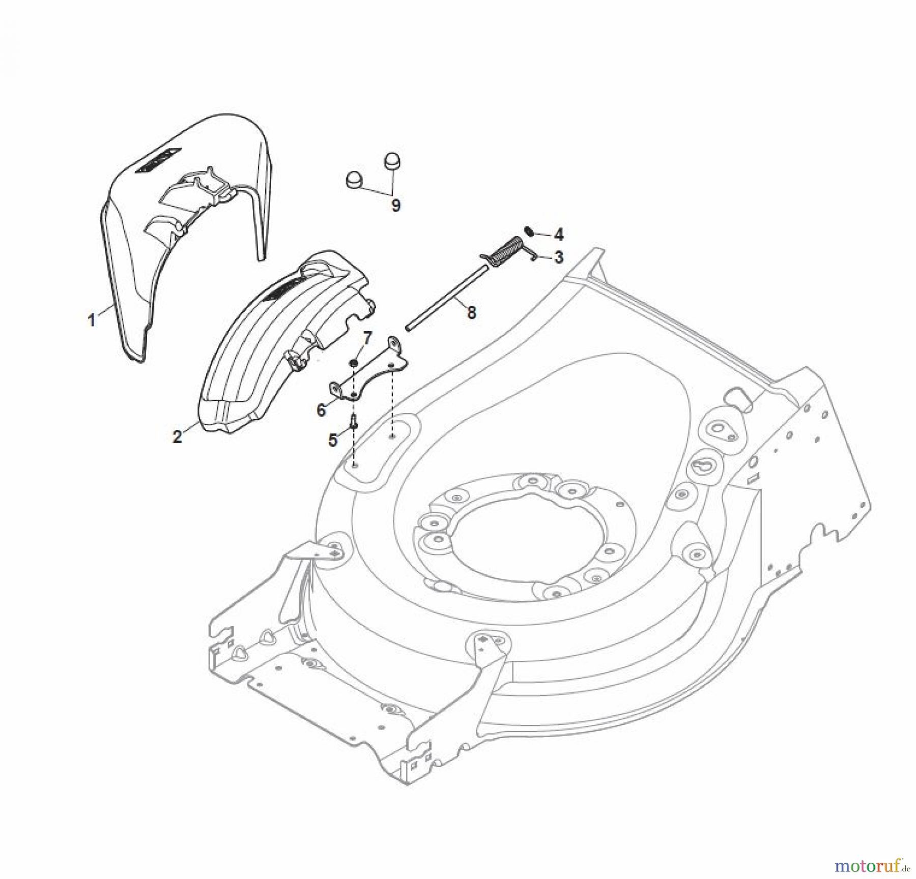 Global Garden Products GGP Rasenmäher Baujahr 2017 Benzin Mit Antrieb 2017 MP2 504 SVQ Ejection-Guard