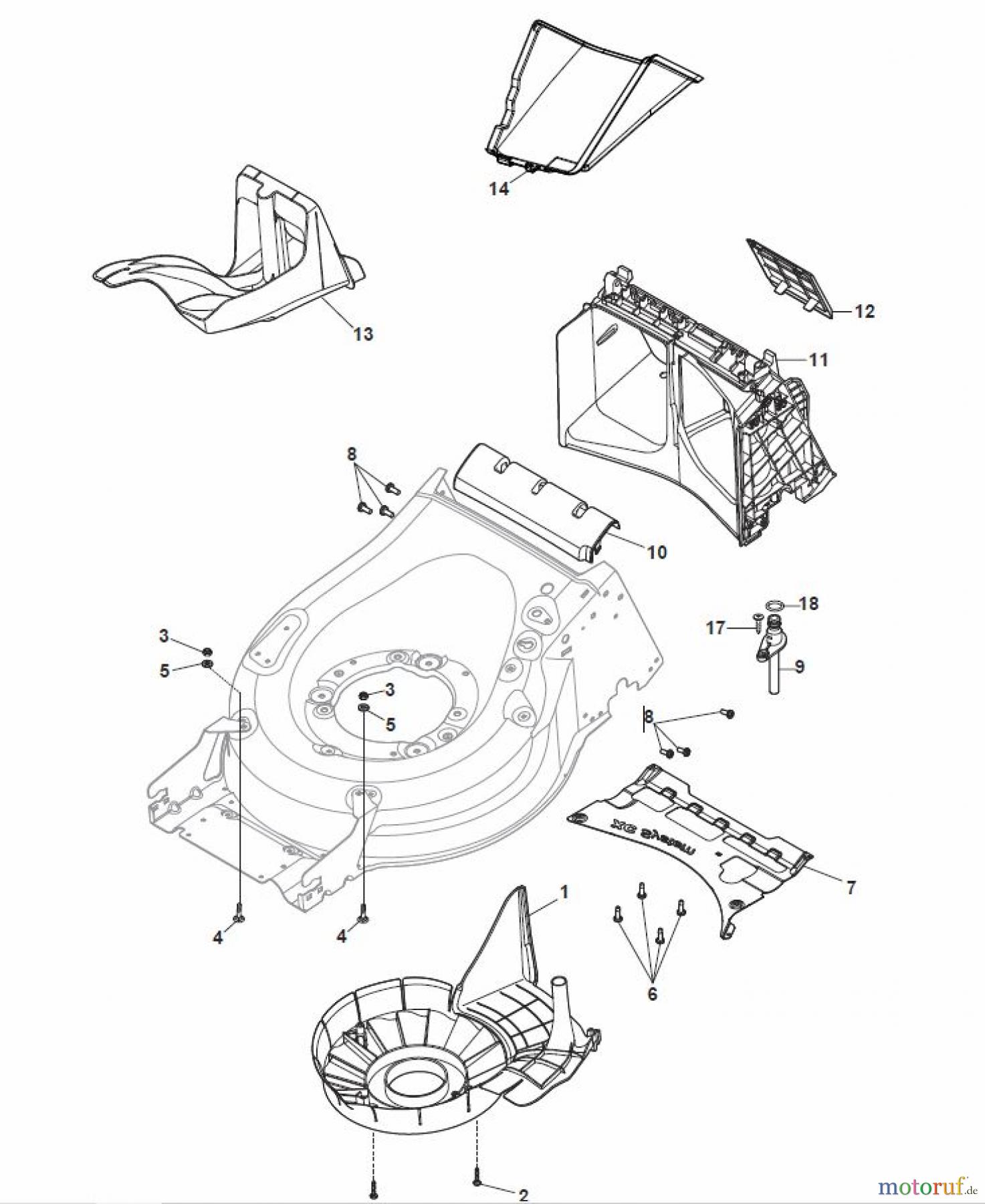  Global Garden Products GGP Rasenmäher Baujahr 2017 Benzin Mit Antrieb 2017 MP2 504 SVQE Protection, Belt