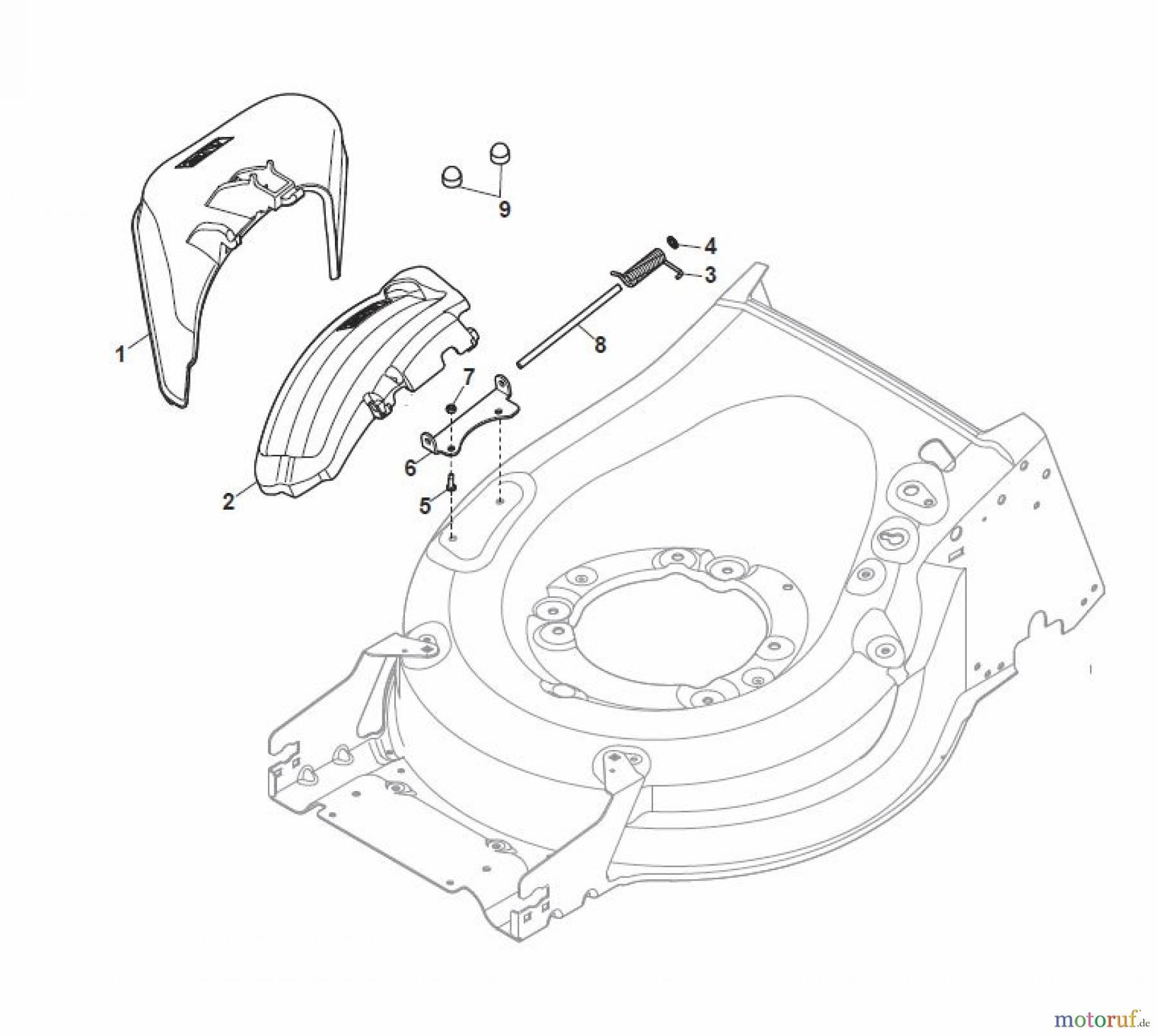 Global Garden Products GGP Rasenmäher Baujahr 2017 Benzin Mit Antrieb 2017 MP2 504 SVQE Ejection-Guard