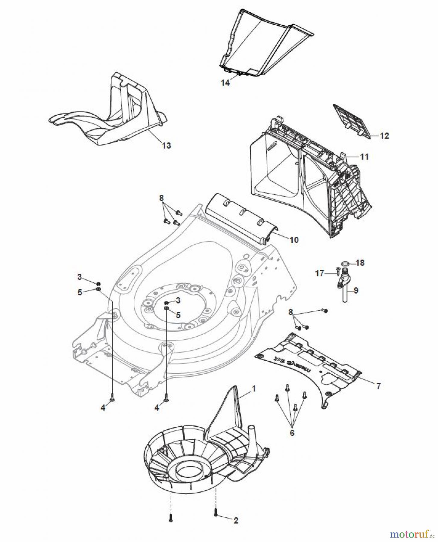  Global Garden Products GGP Rasenmäher Baujahr 2017 Benzin Mit Antrieb 2017 MP2 554 S Protection, Belt