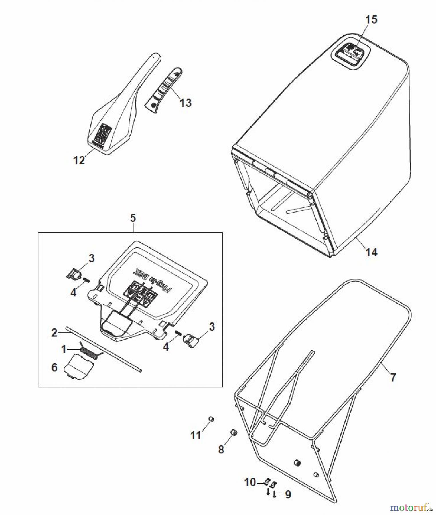 Global Garden Products GGP Rasenmäher Baujahr 2017 Benzin Mit Antrieb 2017 MP2 554 S Grass-Catcher