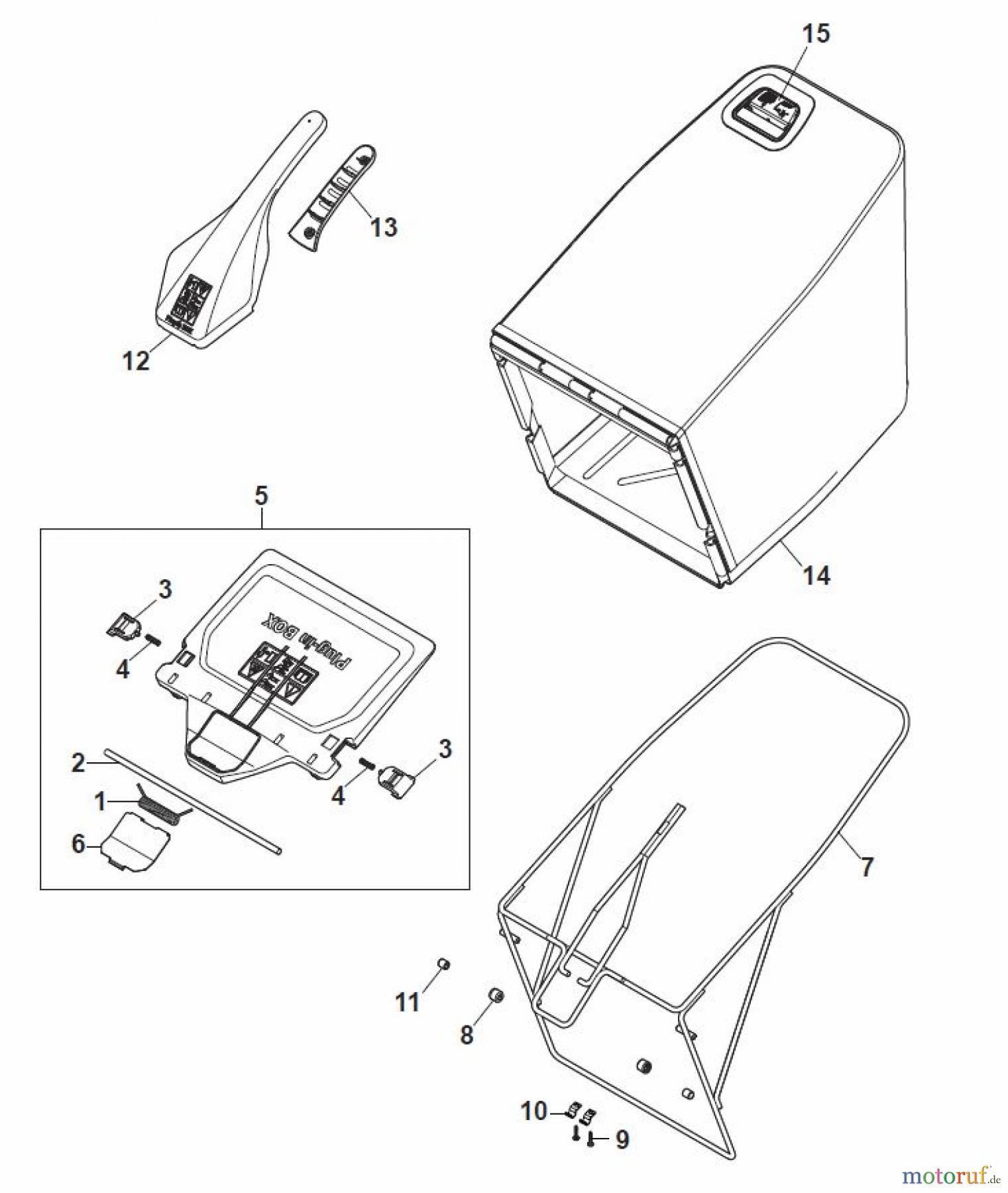 Global Garden Products GGP Rasenmäher Baujahr 2017 Benzin Mit Antrieb 2017 MP2 554 SE Grass-Catcher