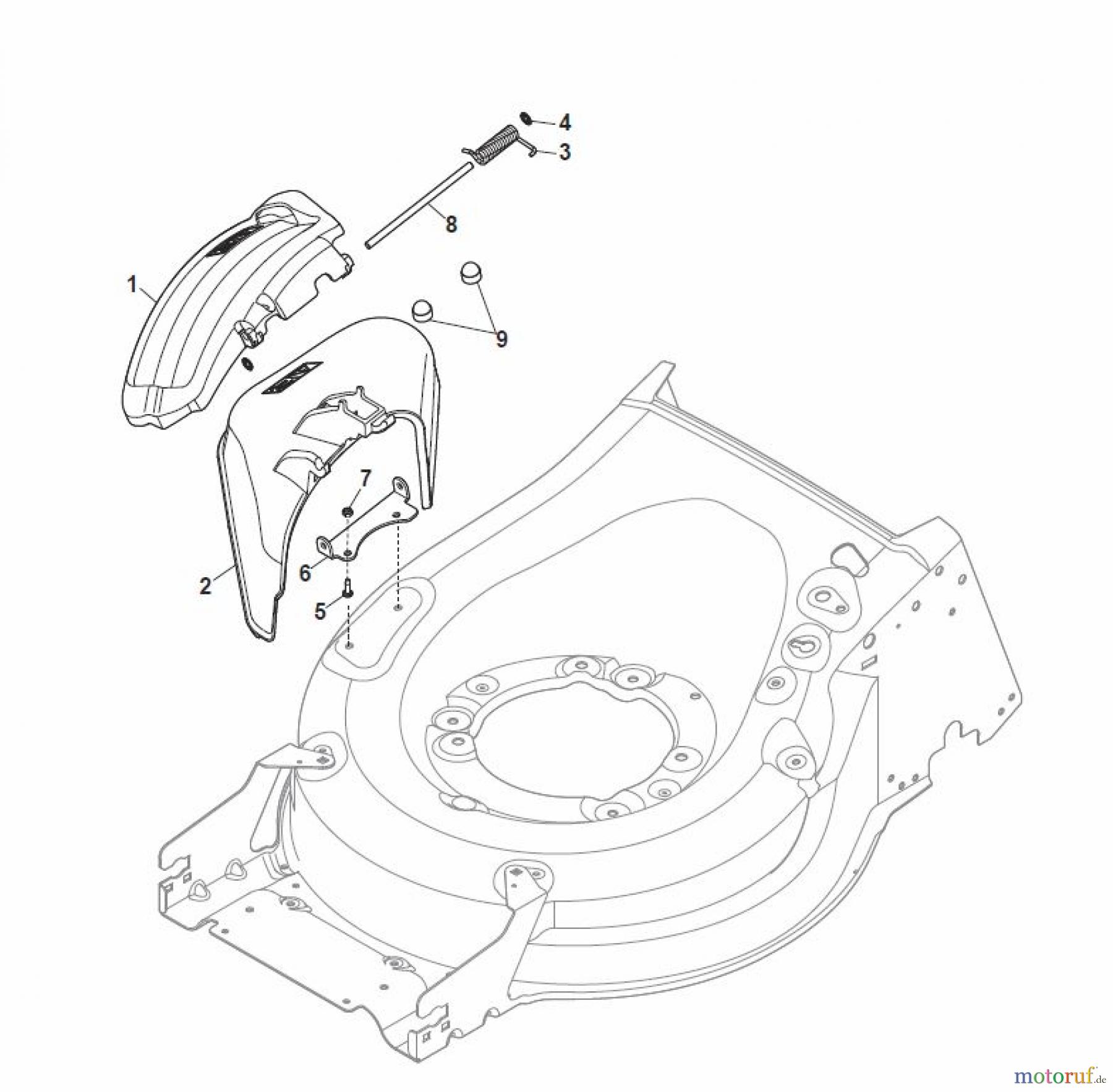 Global Garden Products GGP Rasenmäher Baujahr 2017 Benzin Mit Antrieb 2017 MP2 554 SE-R (Roller) Ejection-Guard