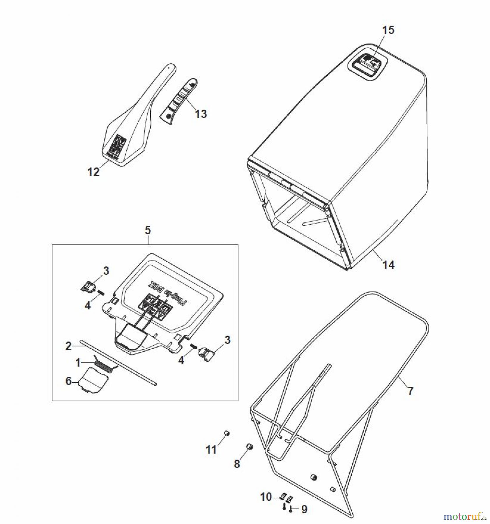  Global Garden Products GGP Rasenmäher Baujahr 2017 Benzin Mit Antrieb 2017 MP2 554 SQE Grass-Catcher