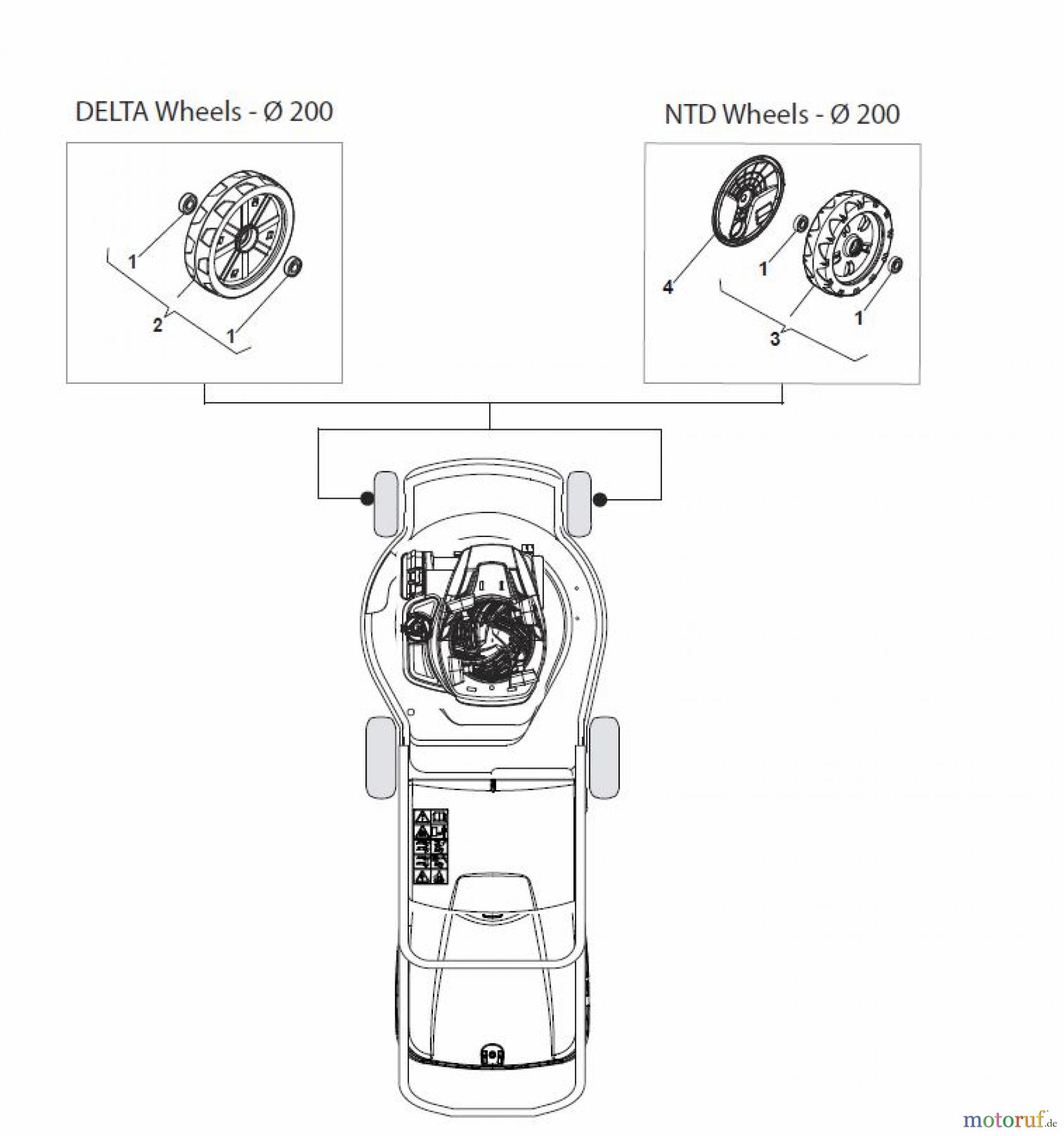 Global Garden Products GGP Rasenmäher Baujahr 2017 Benzin Mit Antrieb 2017 MP2 554 S-R (ROLLER) Wheels