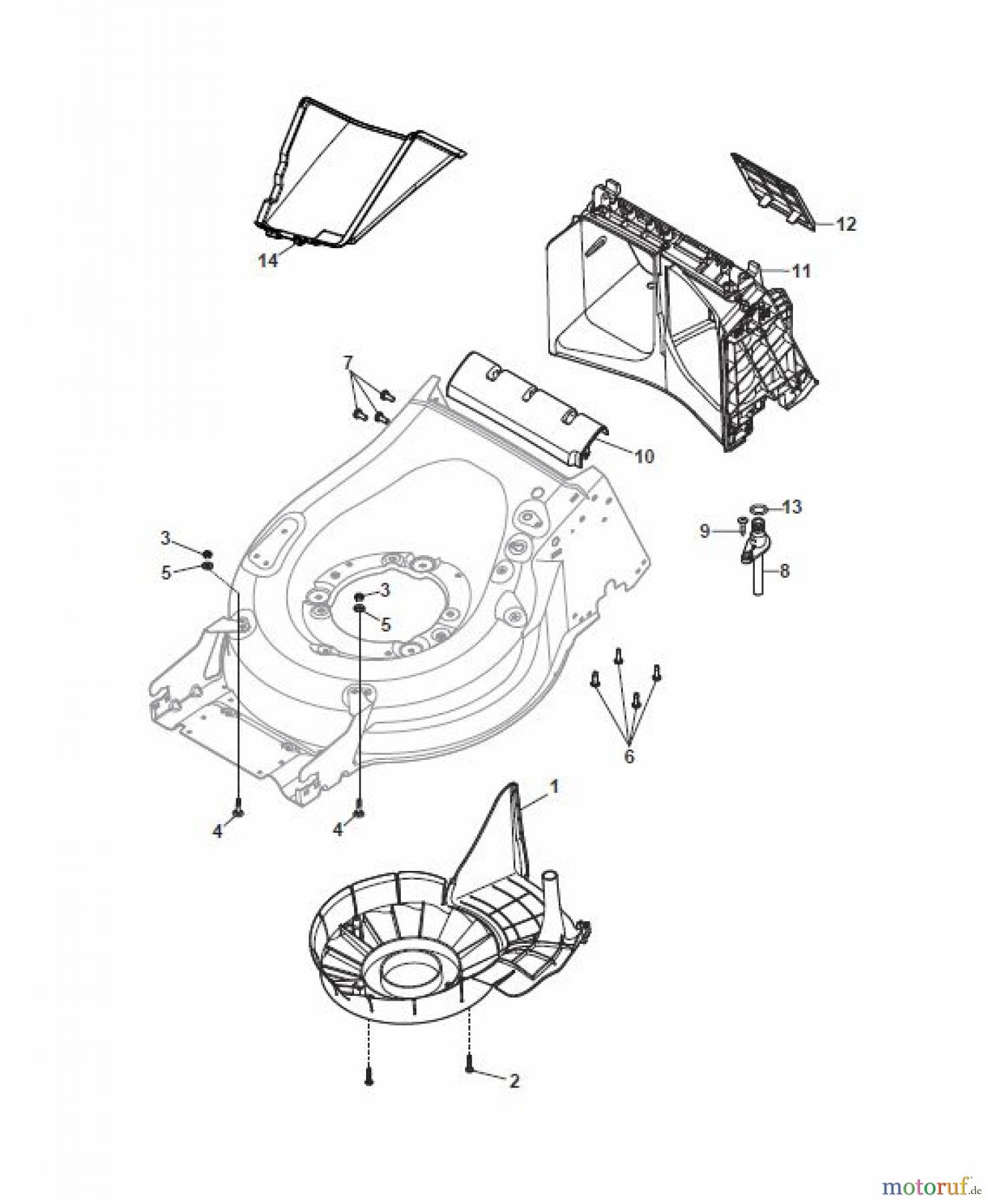 Global Garden Products GGP Rasenmäher Baujahr 2017 Benzin Mit Antrieb 2017 MP2 554 S-R (ROLLER) Protection, Belt