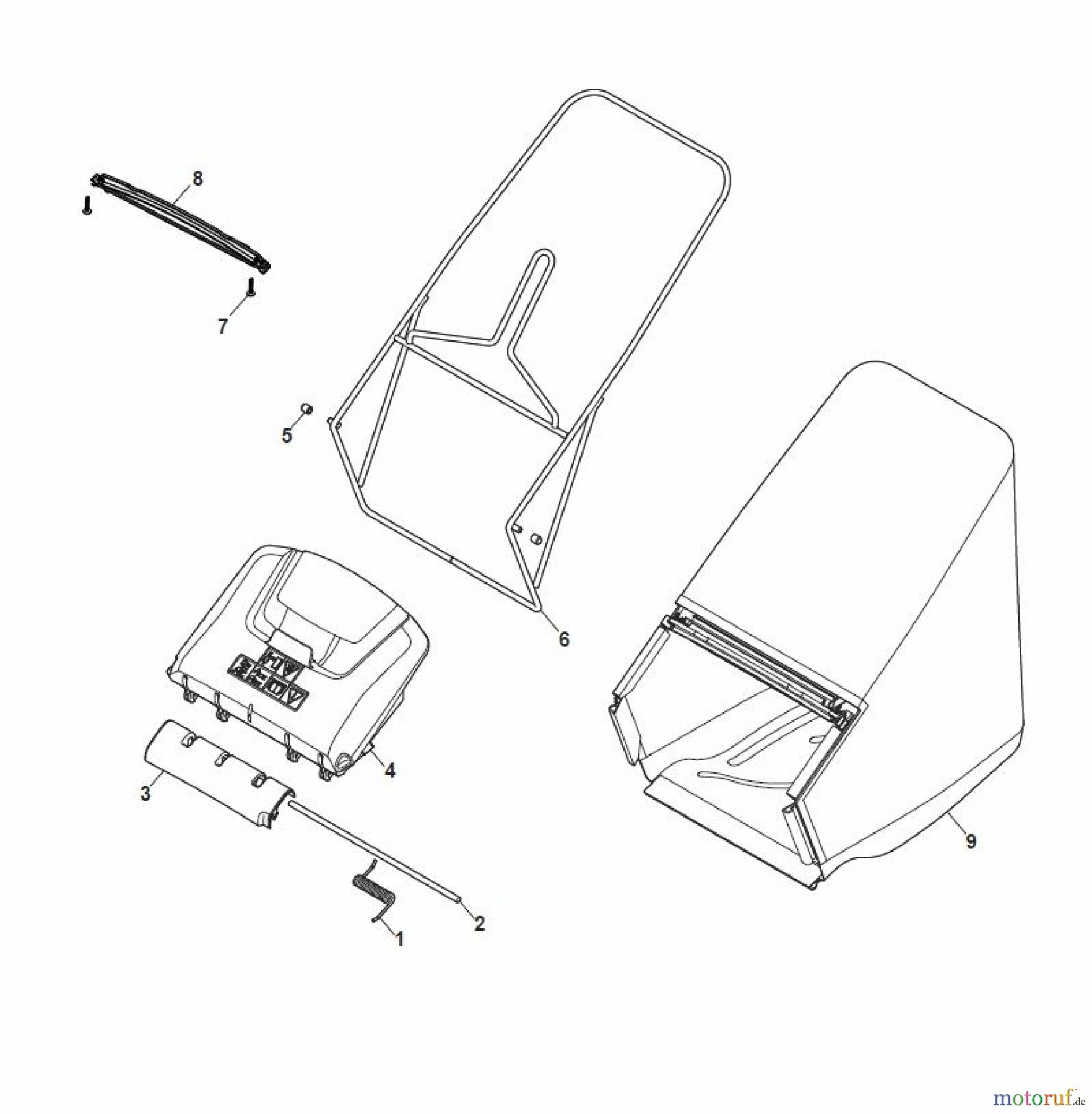 Global Garden Products GGP Rasenmäher Baujahr 2017 Benzin Mit Antrieb 2017 MP2 554 S-R (ROLLER) Grass-Catcher 80Lt