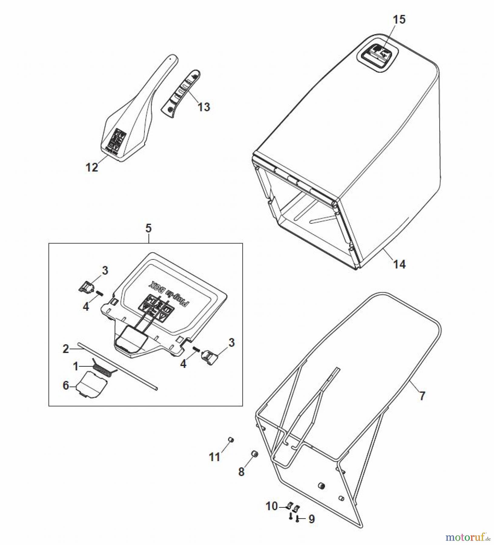  Global Garden Products GGP Rasenmäher Baujahr 2017 Benzin Mit Antrieb 2017 MP2 554 SV Grass-Catcher