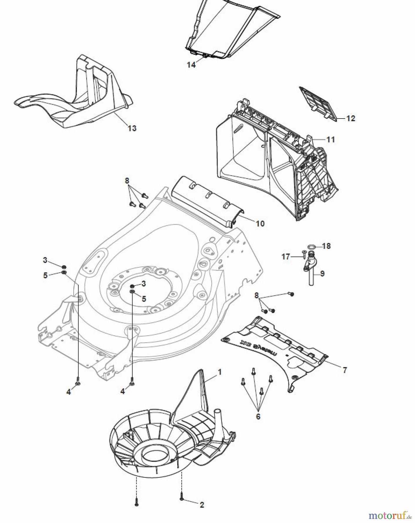  Global Garden Products GGP Rasenmäher Baujahr 2017 Benzin Mit Antrieb 2017 MP2 554 SVE Protection, Belt