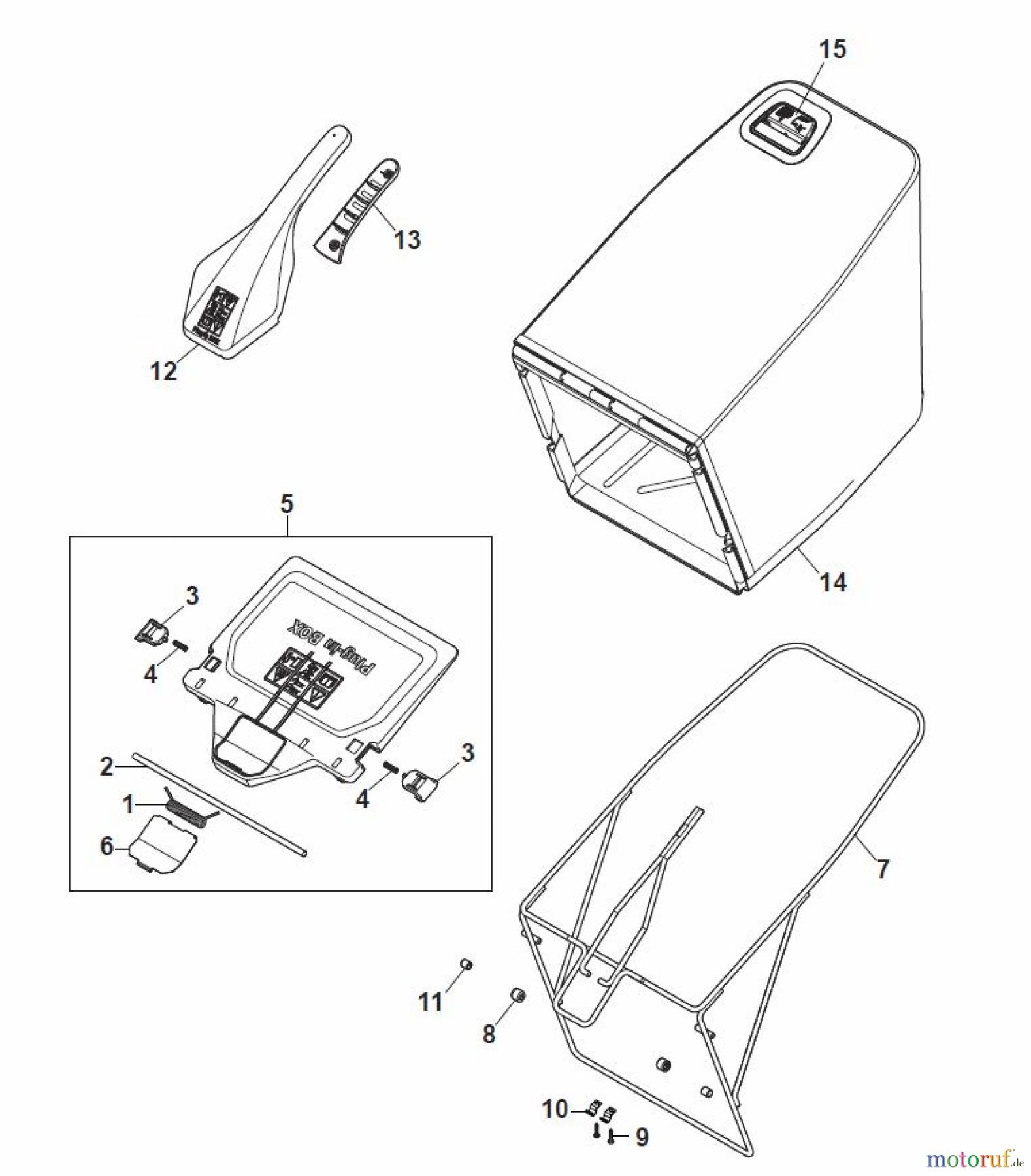  Global Garden Products GGP Rasenmäher Baujahr 2017 Benzin Mit Antrieb 2017 MP2 554 SVE Grass-Catcher