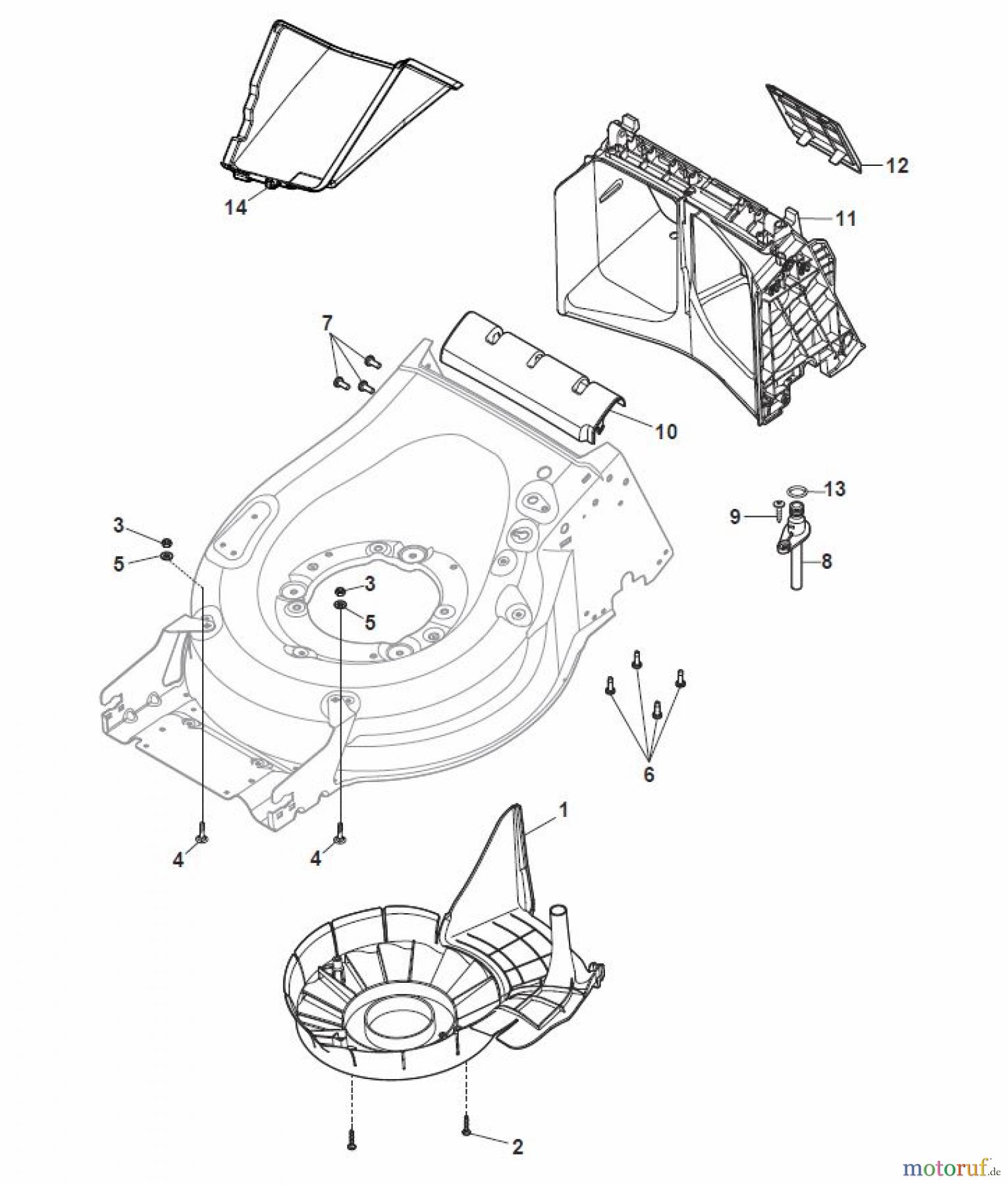 Global Garden Products GGP Rasenmäher Baujahr 2017 Benzin Mit Antrieb 2017 MP2 554 SVE-R (Roller) Protection, Belt