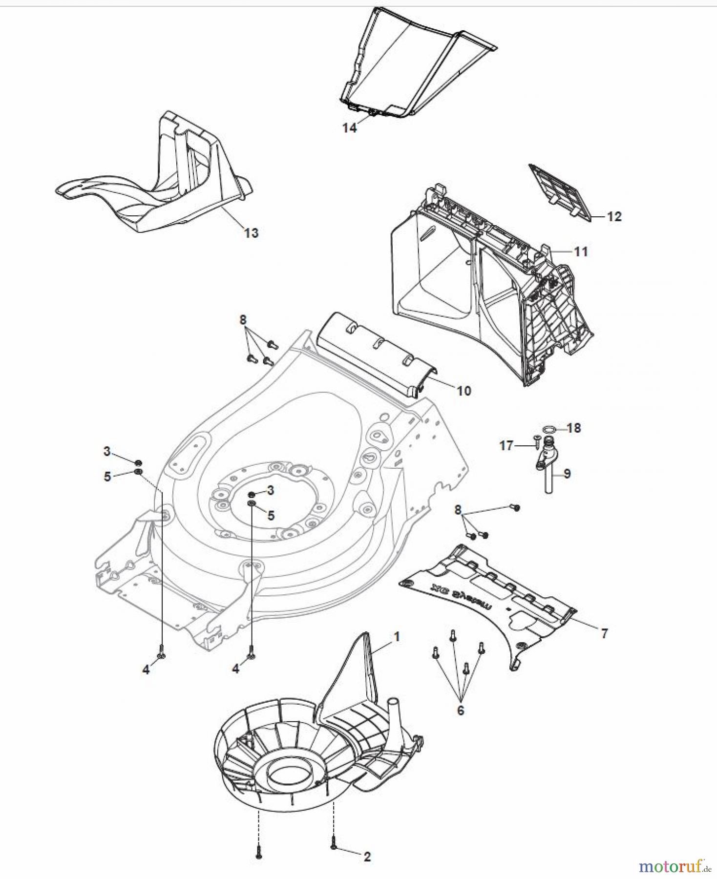 Global Garden Products GGP Rasenmäher Baujahr 2017 Benzin Mit Antrieb 2017 MP2 554 SVQ Protection, Belt