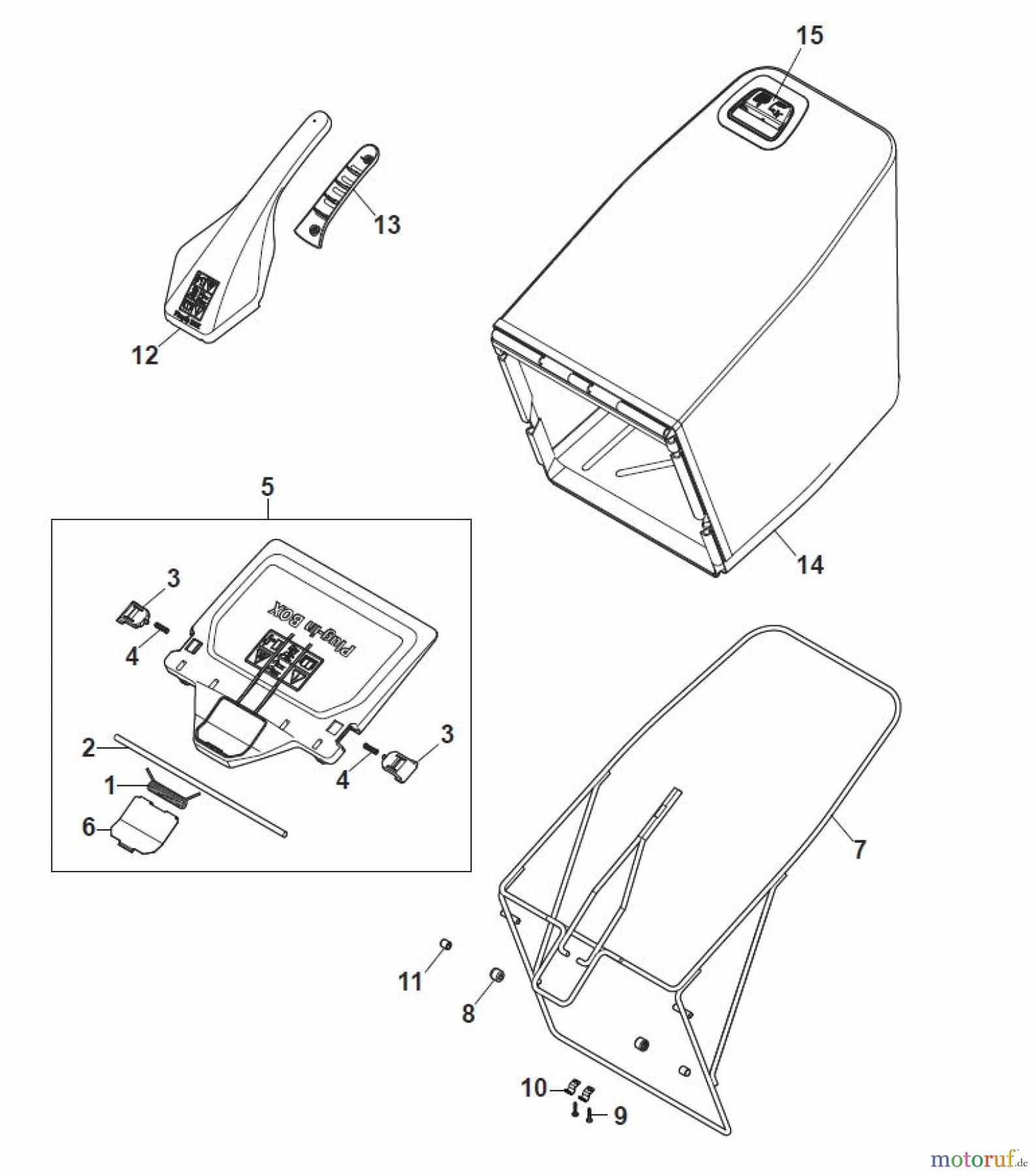 Global Garden Products GGP Rasenmäher Baujahr 2017 Benzin Mit Antrieb 2017 MP2 554 SVQ Grass-Catcher