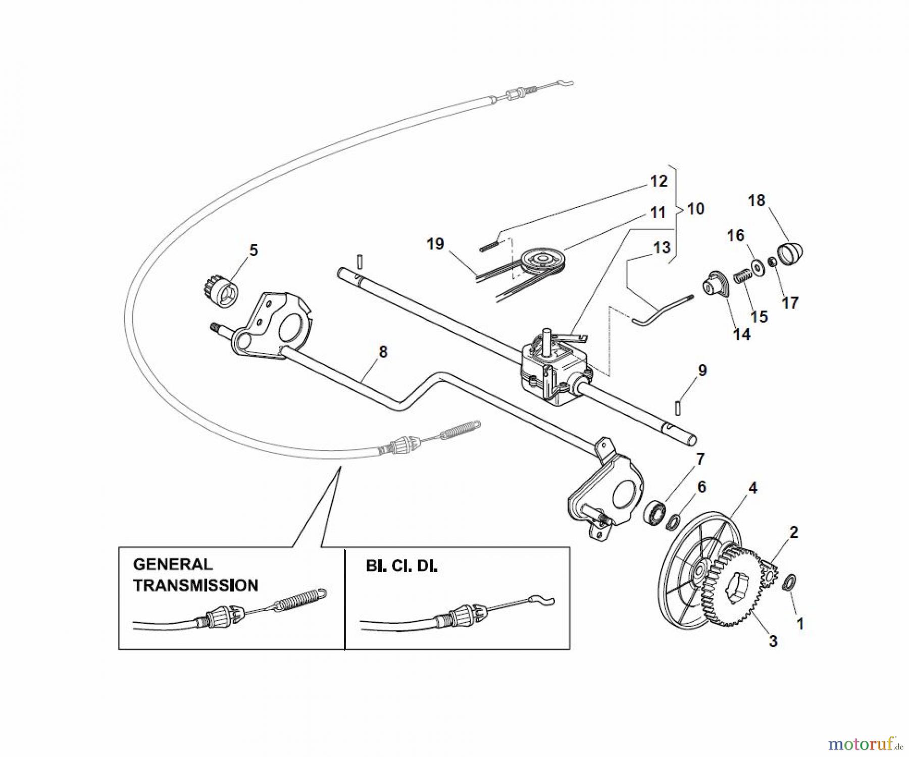 Global Garden Products GGP Rasenmäher Baujahr 2017 Benzin Mit Antrieb 2017 NP 534 TR Transmission