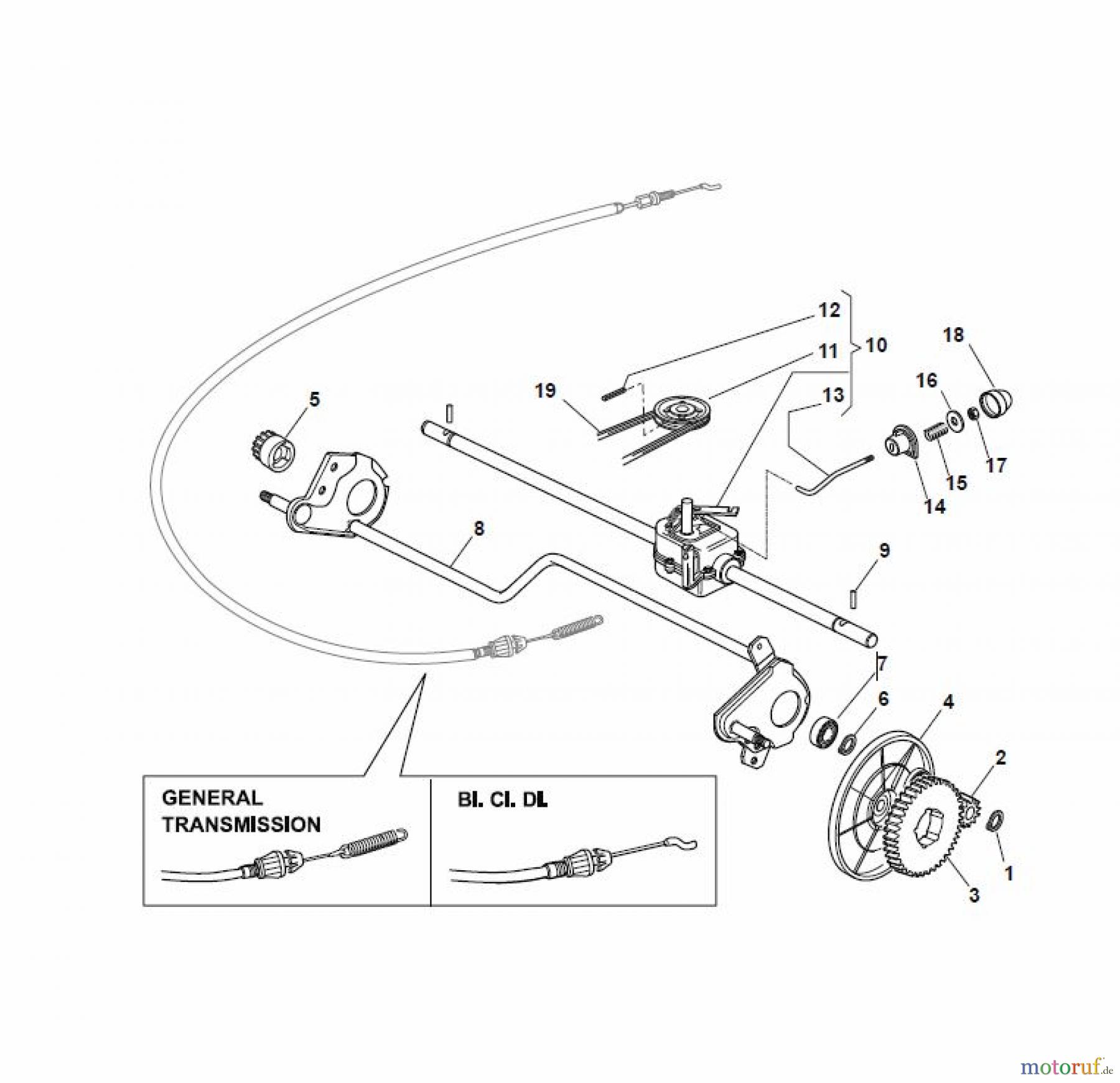 Global Garden Products GGP Rasenmäher Baujahr 2017 Benzin Mit Antrieb 2017 NP 534 TR/E Transmission