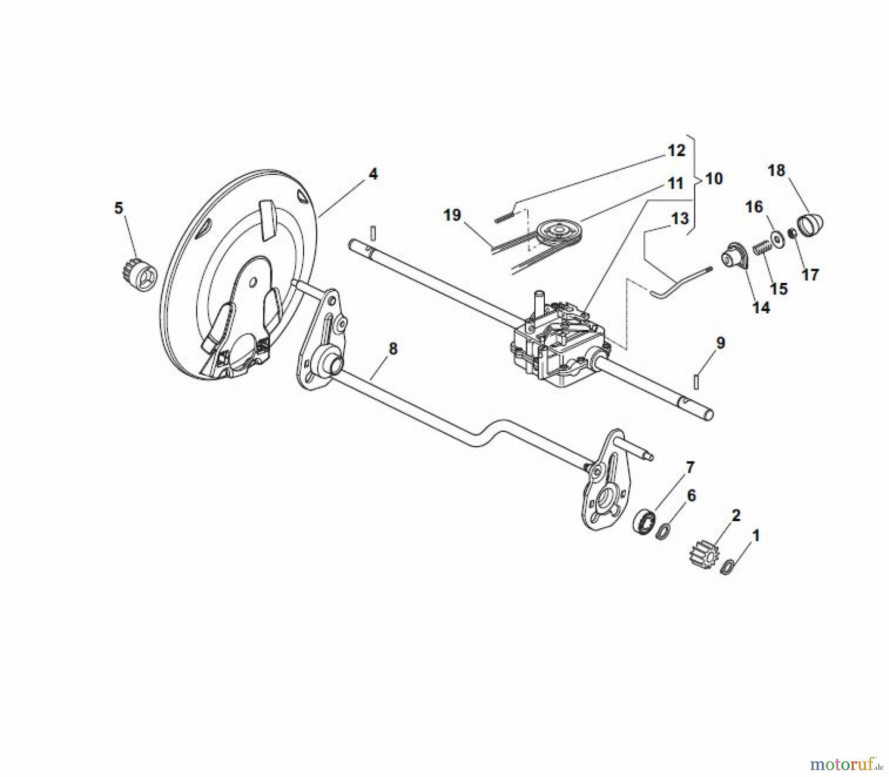 Global Garden Products GGP Rasenmäher Baujahr 2017 Benzin Mit Antrieb 2017 NP 534 W TR 3S Transmission