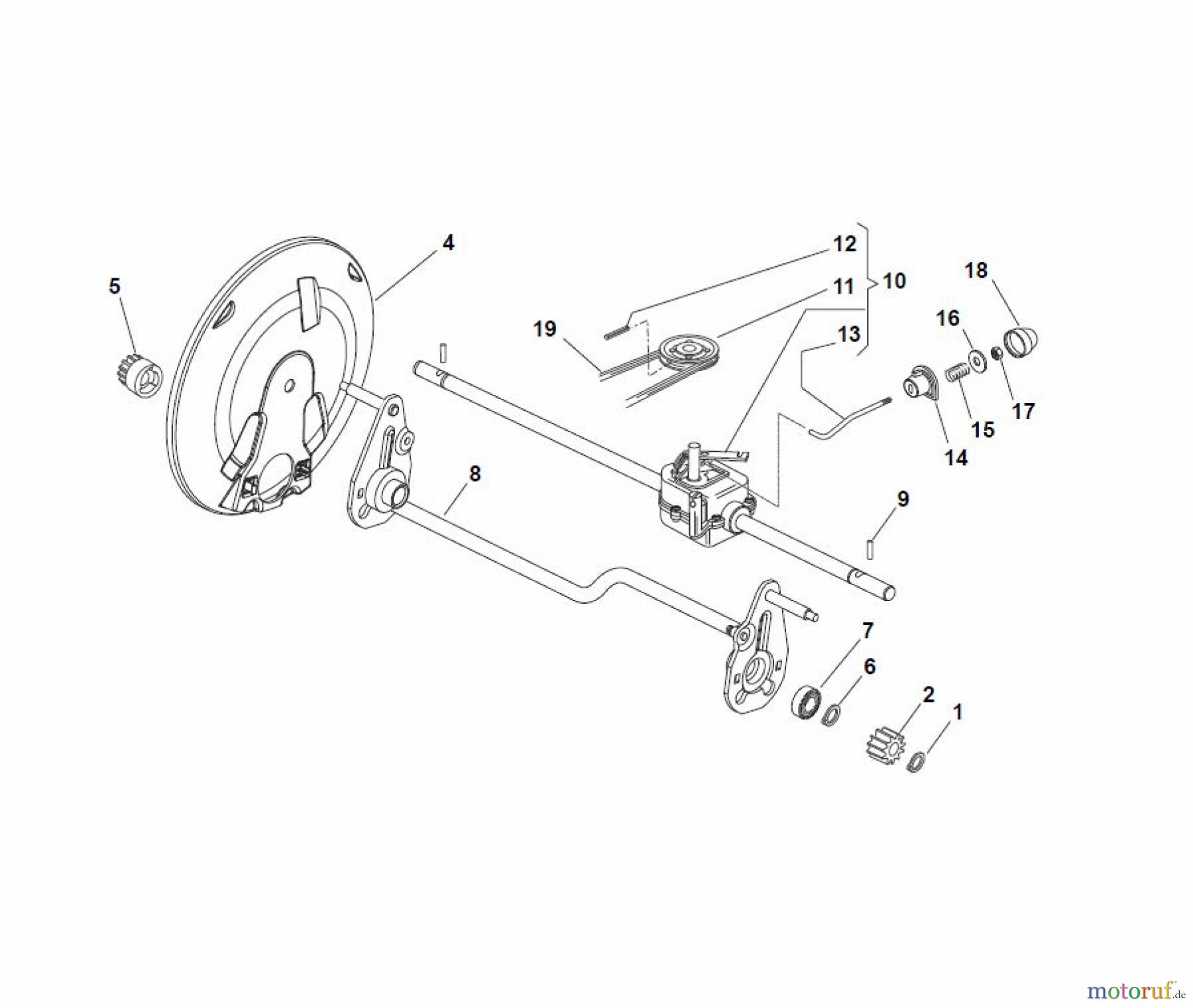 Global Garden Products GGP Rasenmäher Baujahr 2017 Benzin Mit Antrieb 2017 NP 534 W TR Transmission