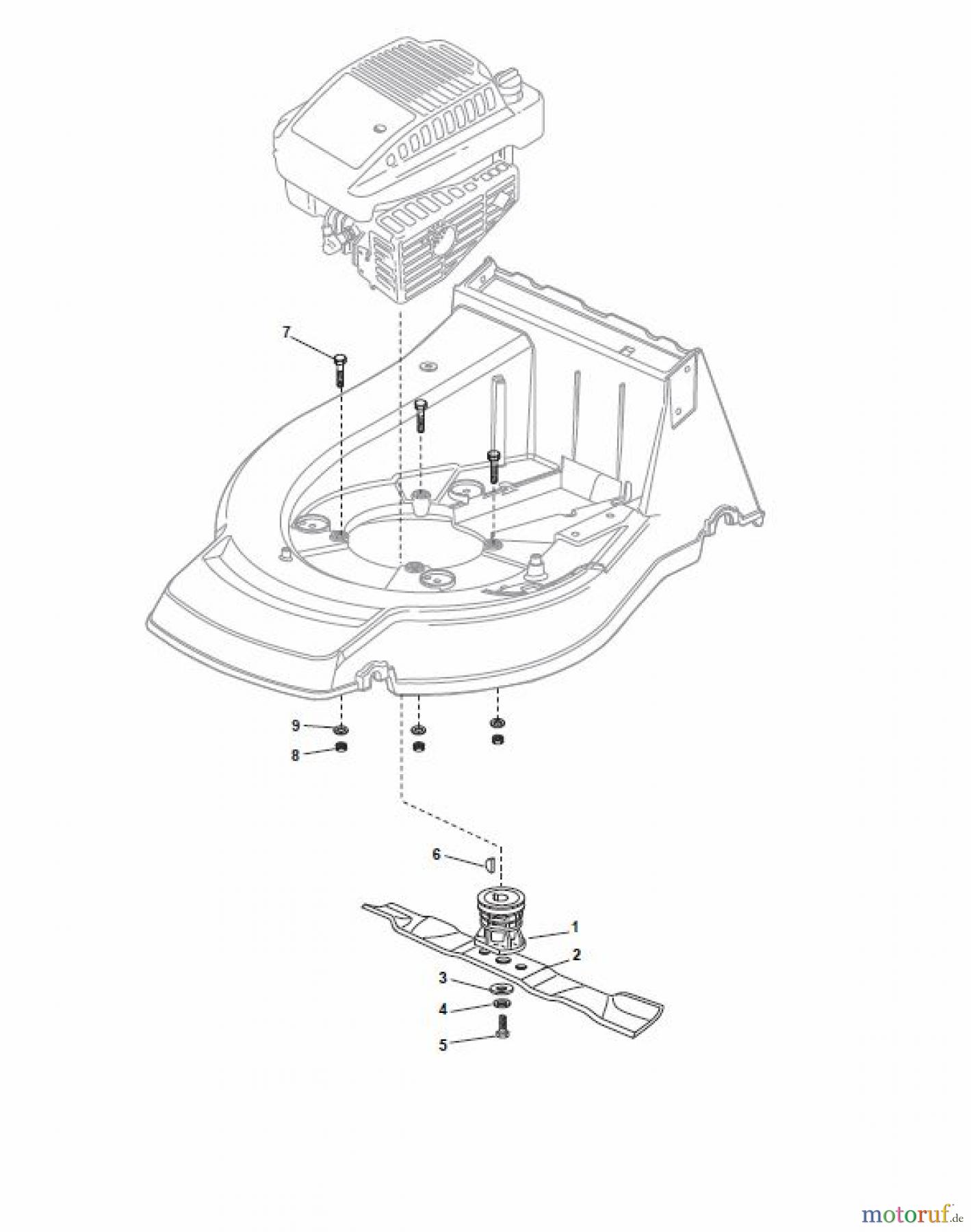 Global Garden Products GGP Rasenmäher Baujahr 2017 Benzin Mit Antrieb 2017 NP 534 W TR Blade and Hub