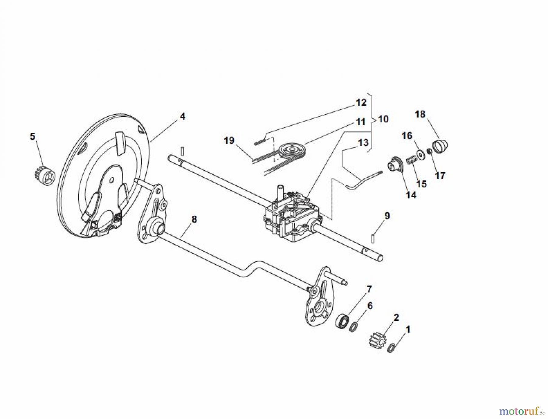 Global Garden Products GGP Rasenmäher Baujahr 2017 Benzin Mit Antrieb 2017 NP 534 W TR/E 3S Transmission