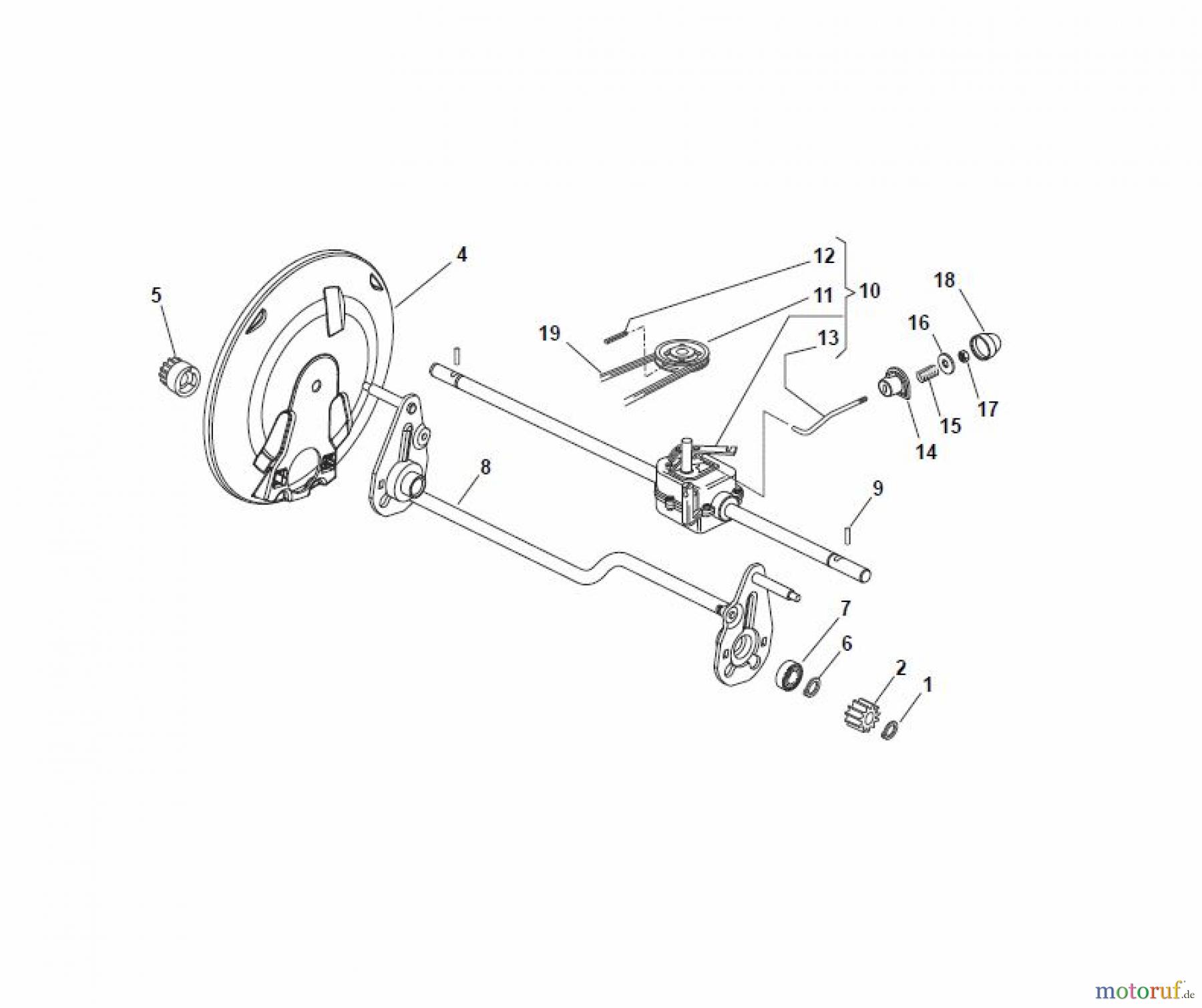 Global Garden Products GGP Rasenmäher Baujahr 2017 Benzin Mit Antrieb 2017 NP 534 W TR/E Transmission