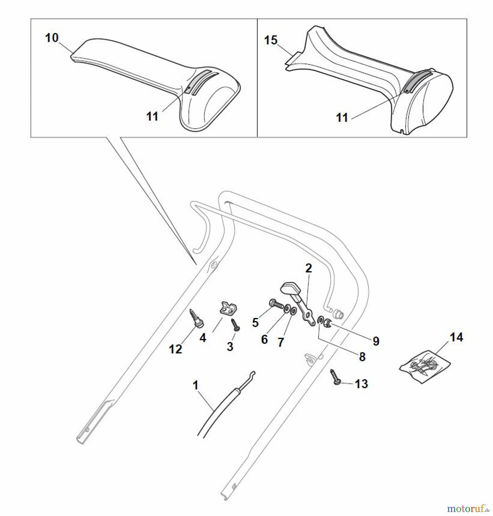 Global Garden Products GGP Rasenmäher Baujahr 2017 Benzin Mit Antrieb 2017 NT 484 TR/E - 484 TRQ/E Dashboards
