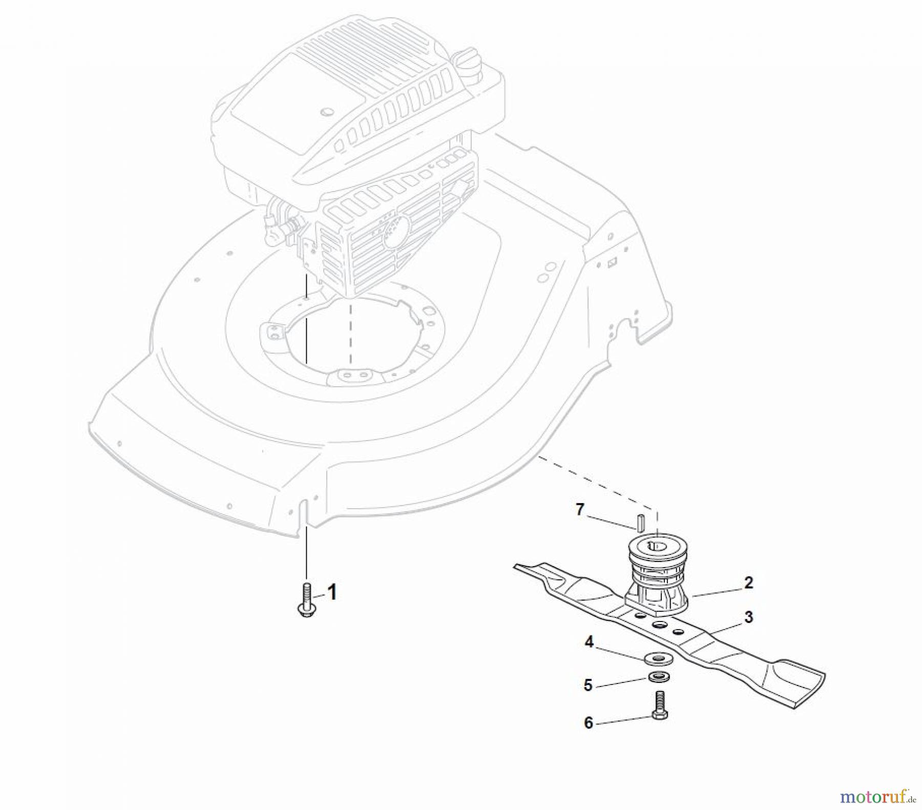  Global Garden Products GGP Rasenmäher Baujahr 2017 Benzin Mit Antrieb 2017 NT 484 TR/E - 484 TRQ/E Blade for DELTA Grass Catcher