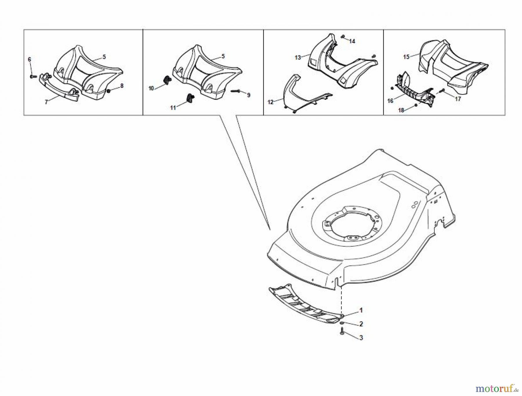  Global Garden Products GGP Rasenmäher Baujahr 2017 Benzin Mit Antrieb 2017 NT 484 TR/E 4S - TRQ/E 4S Mask