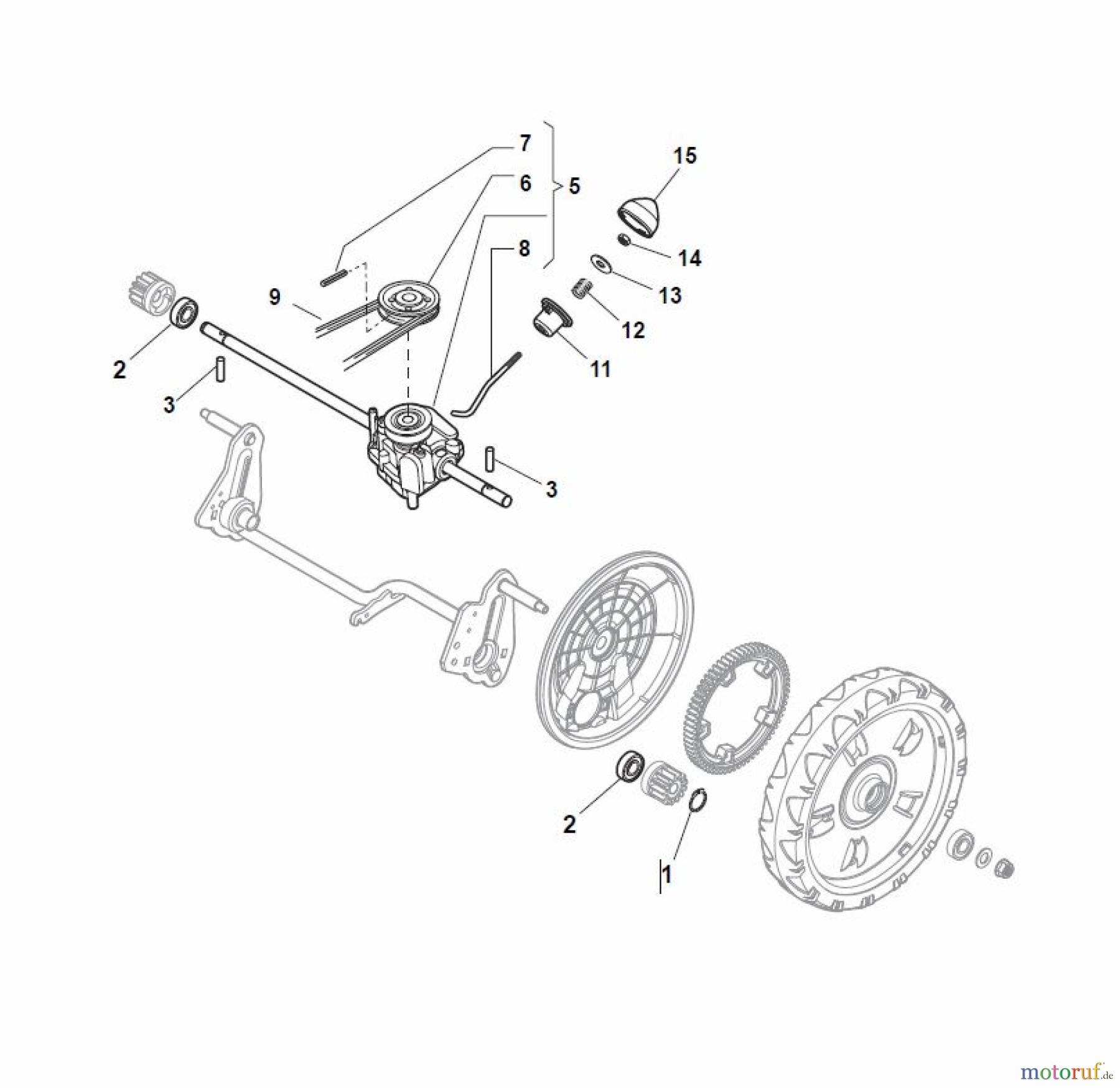  Global Garden Products GGP Rasenmäher Baujahr 2017 Benzin Mit Antrieb 2017 NT 484 W TR - 484 W TRQ Transmission