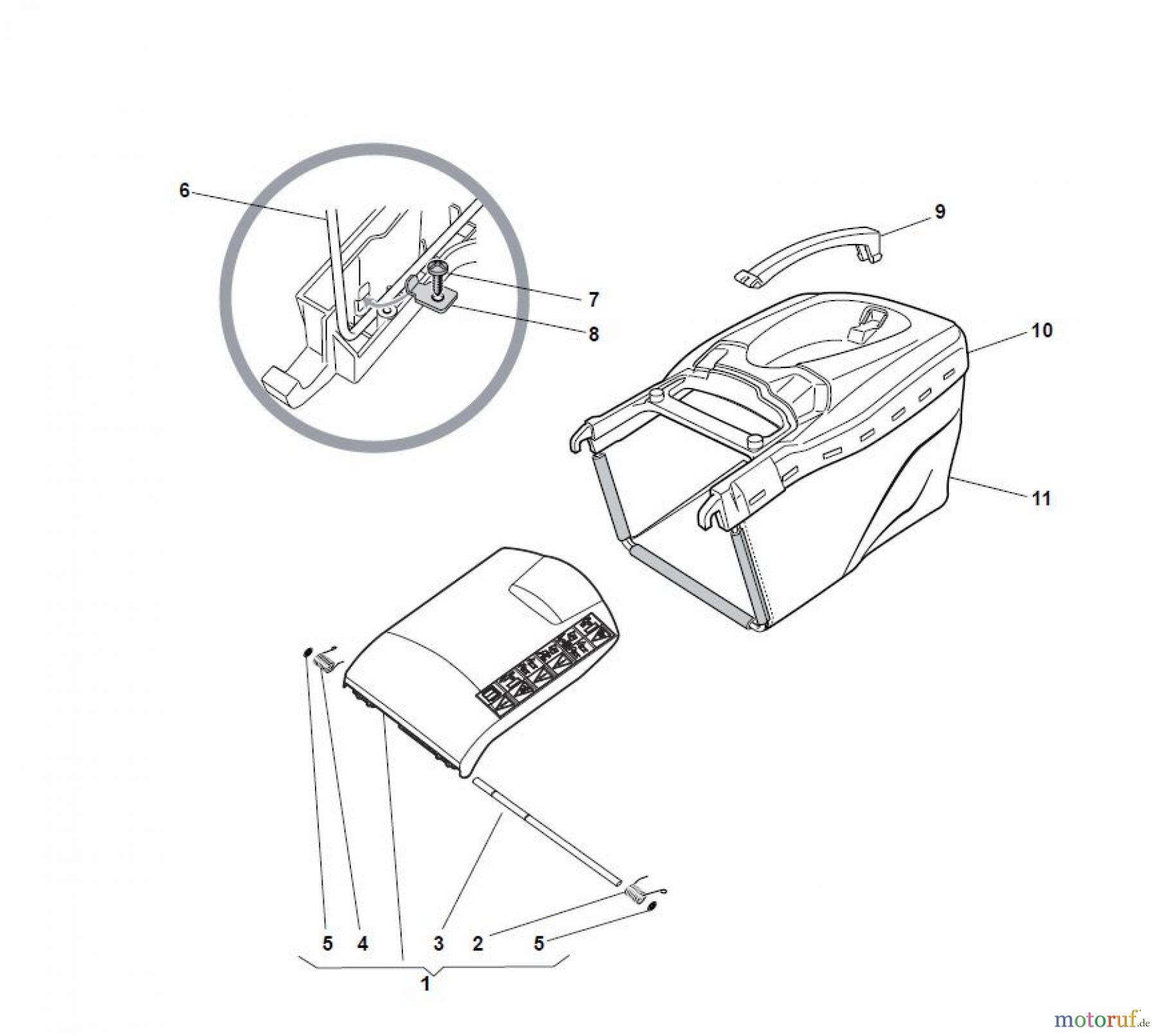 Global Garden Products GGP Rasenmäher Baujahr 2017 Benzin Mit Antrieb 2017 NT 484 W TR - 484 W TRQ DELTA Grass-Catcher