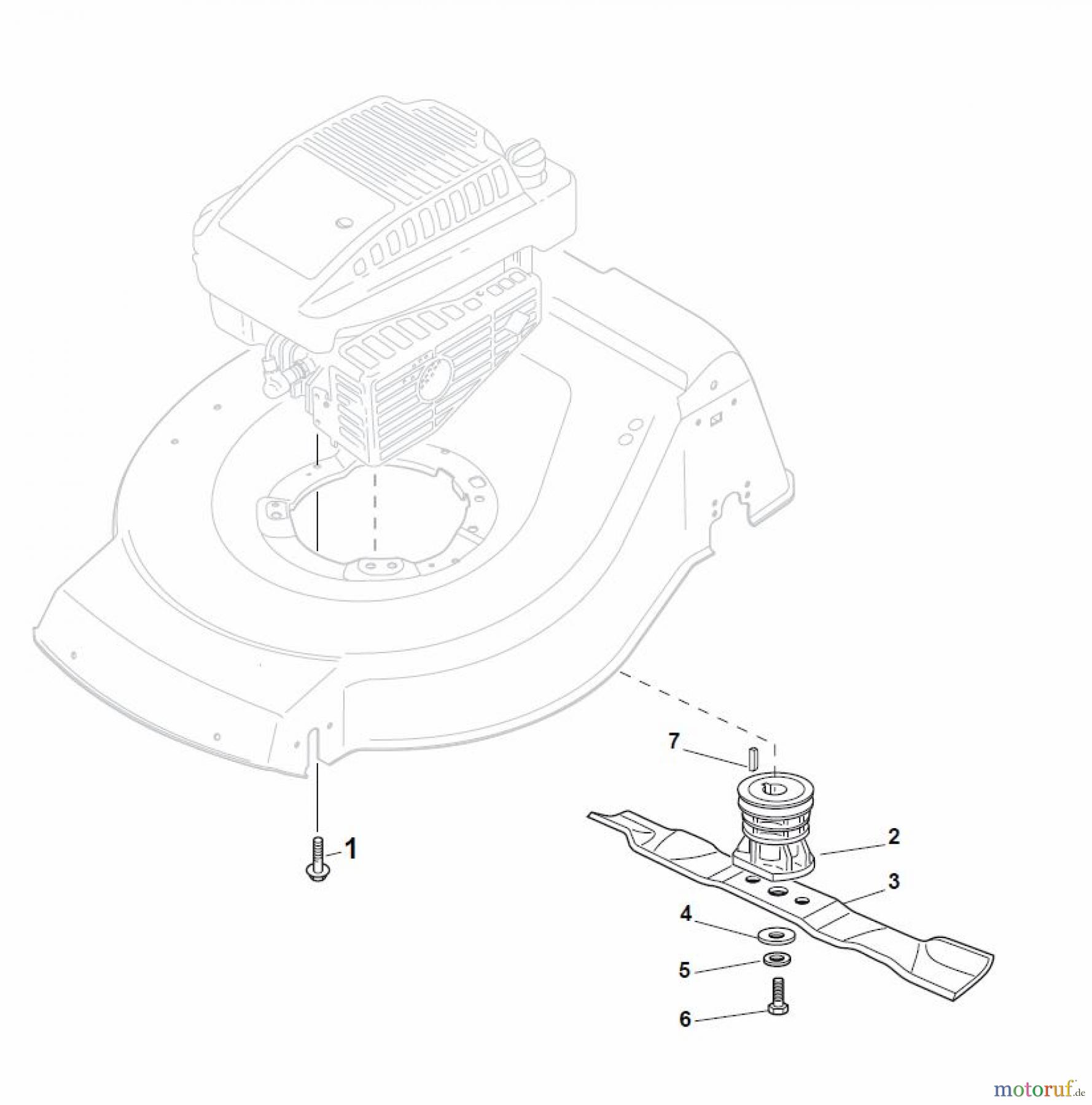 Global Garden Products GGP Rasenmäher Baujahr 2017 Benzin Mit Antrieb 2017 NT 484 W TR 4S - W TRQ 4S Blade for DELTA Grass Catcher