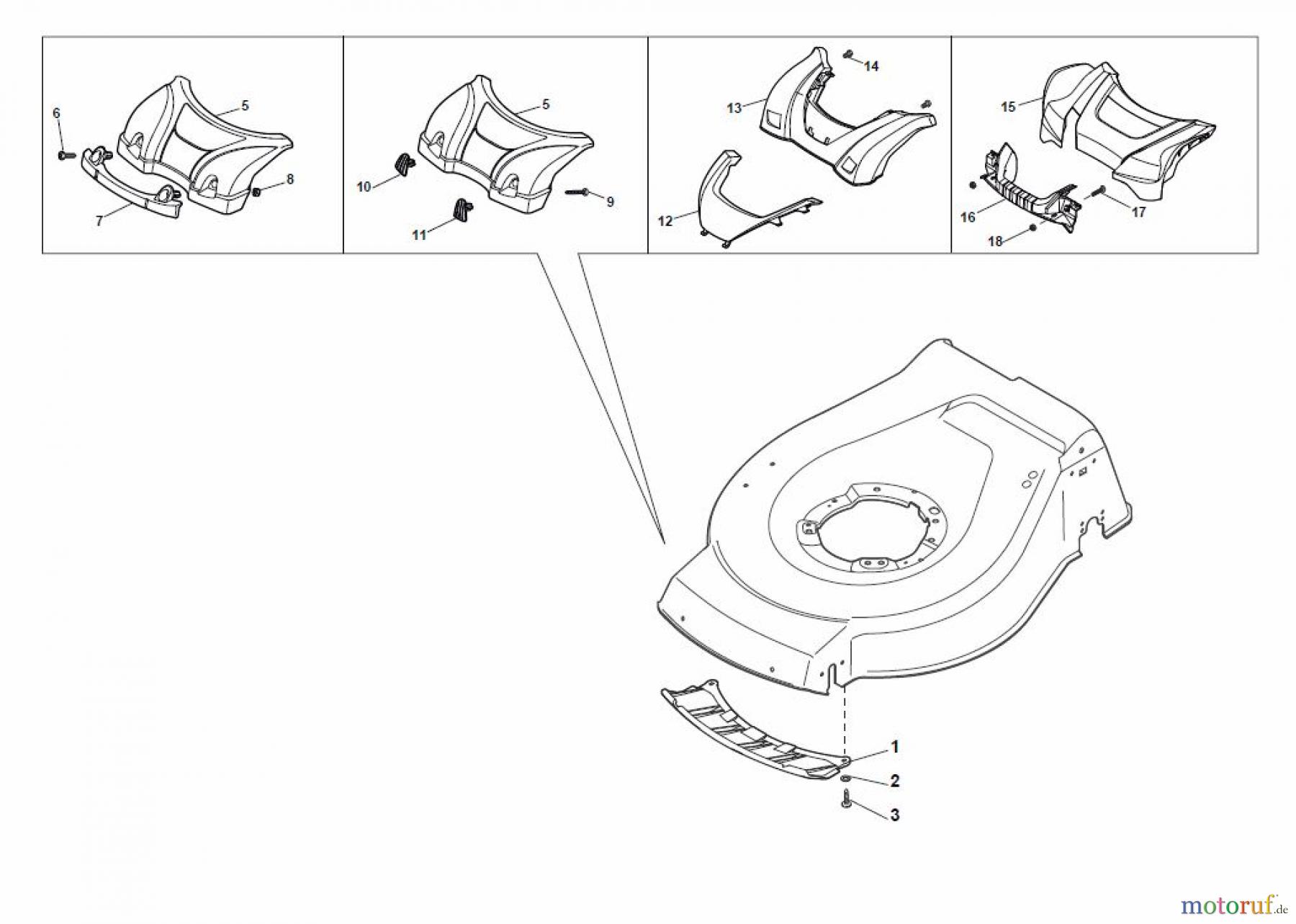 Global Garden Products GGP Rasenmäher Baujahr 2017 Benzin Mit Antrieb 2017 NT 484 W TR/E - W TRQ/E Mask