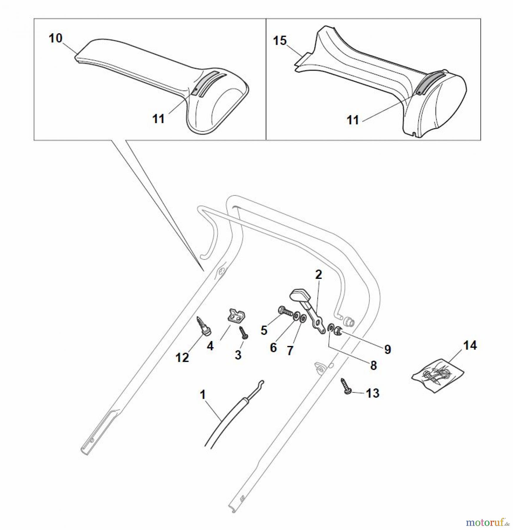 Global Garden Products GGP Rasenmäher Baujahr 2017 Benzin Mit Antrieb 2017 NT 484 W TR/E - W TRQ/E Dashboards