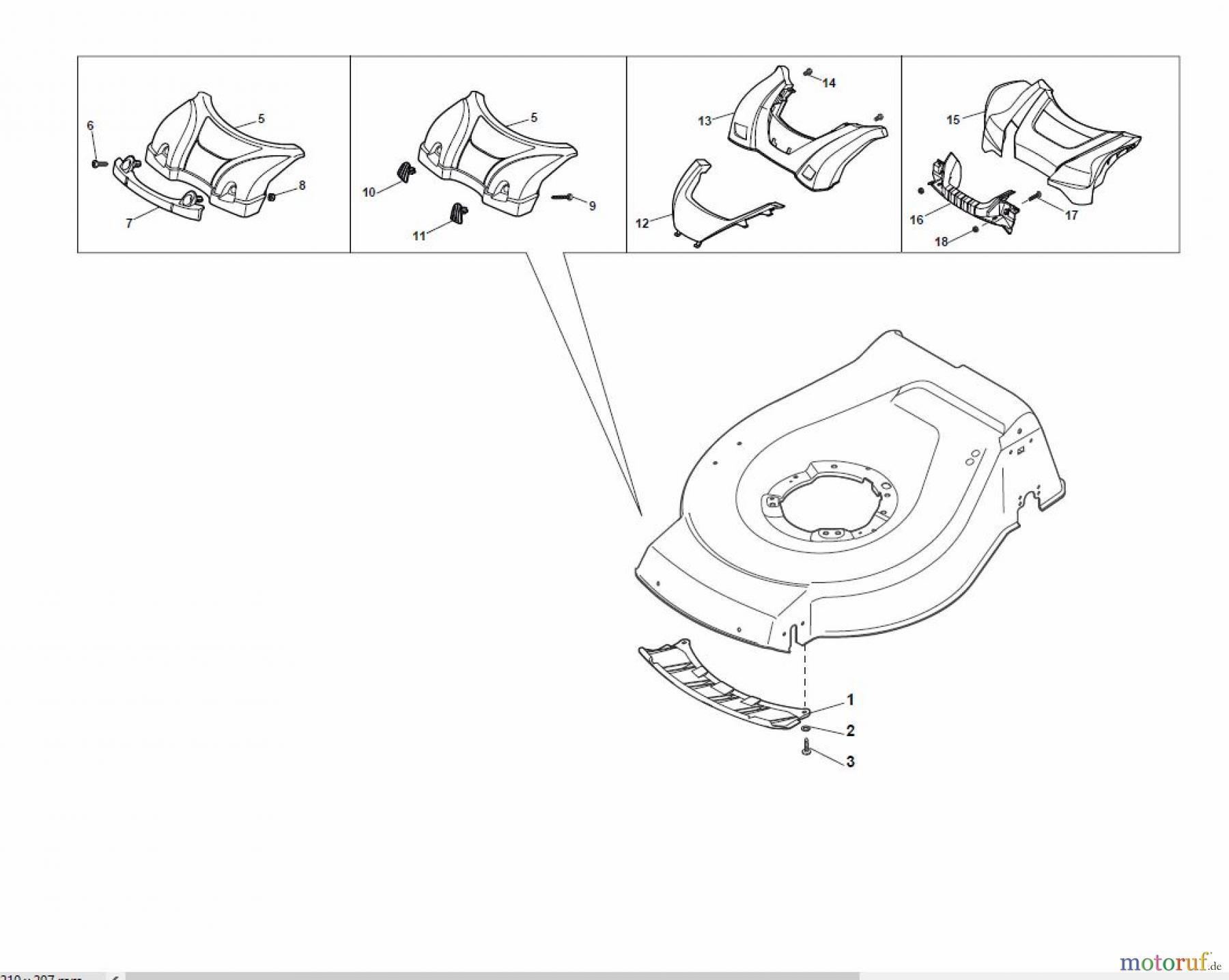 Global Garden Products GGP Rasenmäher Baujahr 2017 Benzin Mit Antrieb 2017 NT 484 W TR/E 4S - W TRQ/E 4S Mask