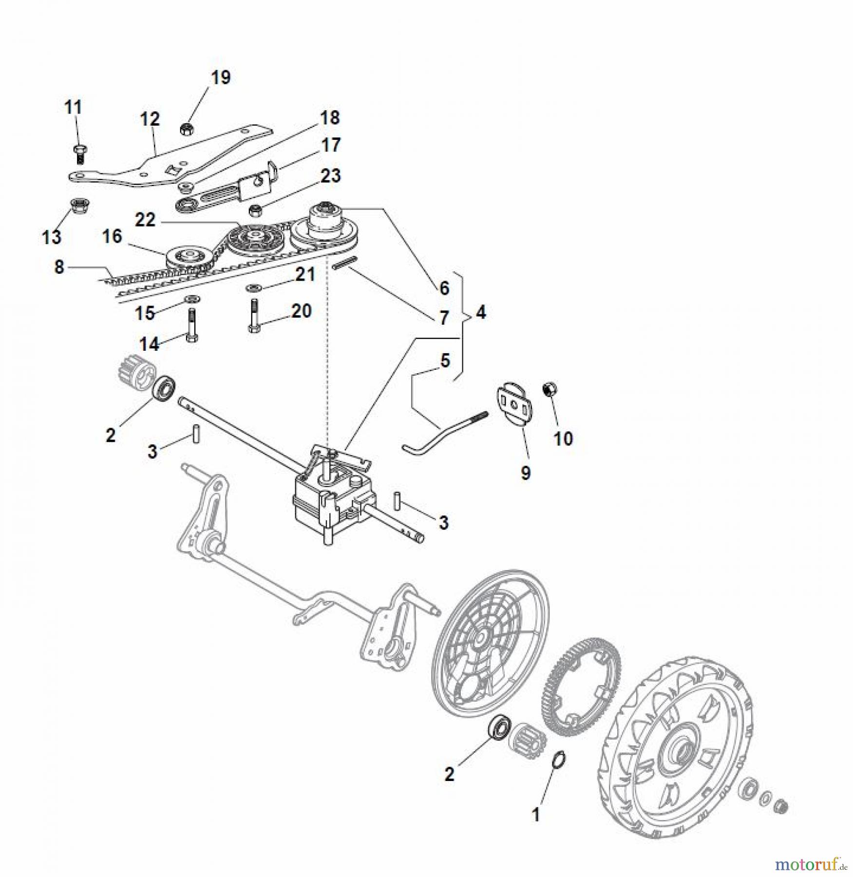 Global Garden Products GGP Rasenmäher Baujahr 2017 Benzin Mit Antrieb 2017 NT 484 W TR/E 4S - W TRQ/E 4S Transm ission