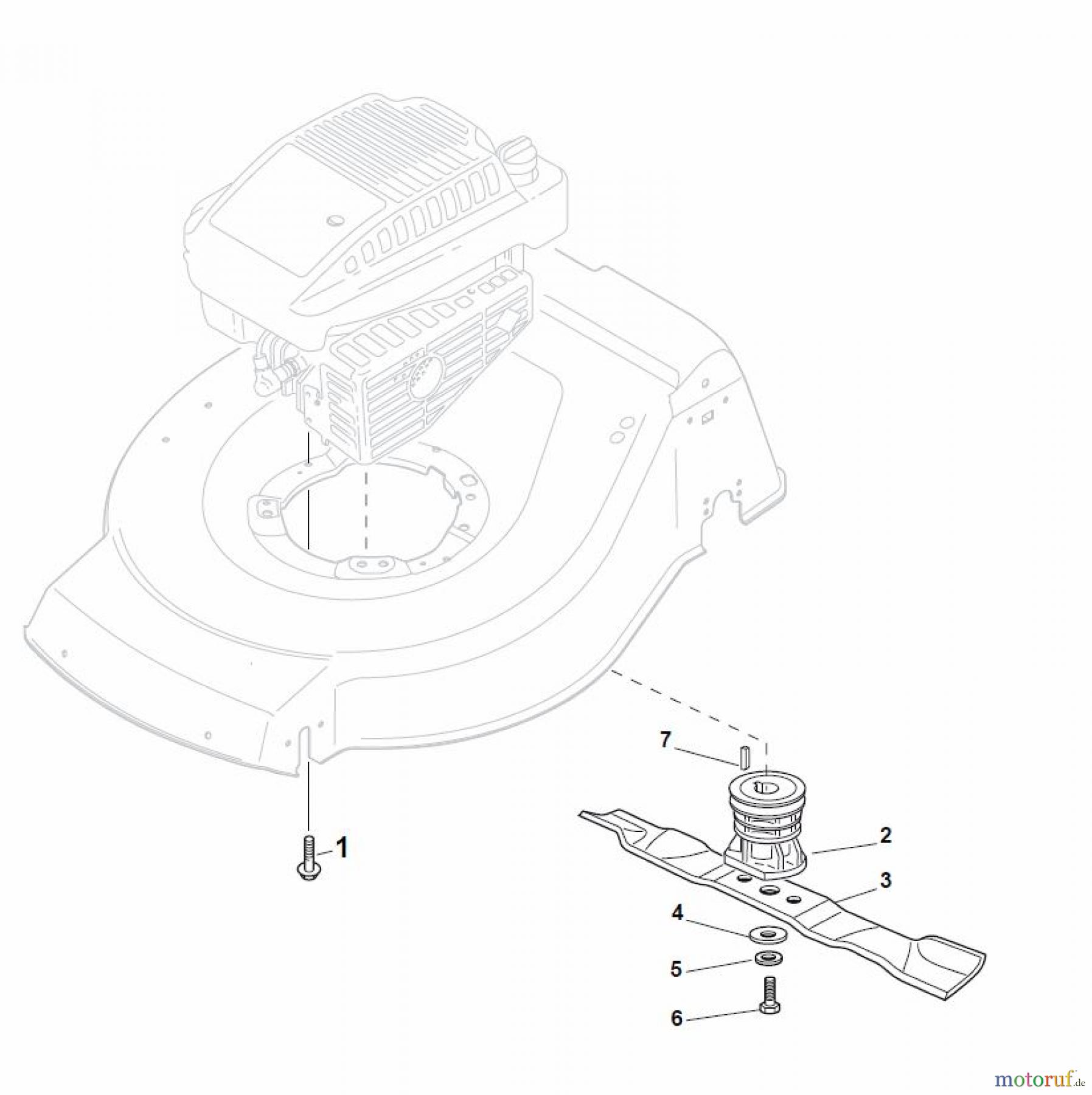 Global Garden Products GGP Rasenmäher Baujahr 2017 Benzin Mit Antrieb 2017 NT 484 W TR/E 4S - W TRQ/E 4S Blade for DELTA Grass Catcher