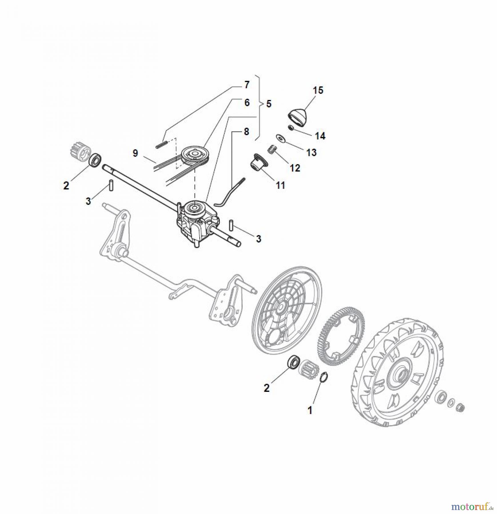 Global Garden Products GGP Rasenmäher Baujahr 2017 Benzin Mit Antrieb 2017 NT 534 TR - 534 TRQ Transmission