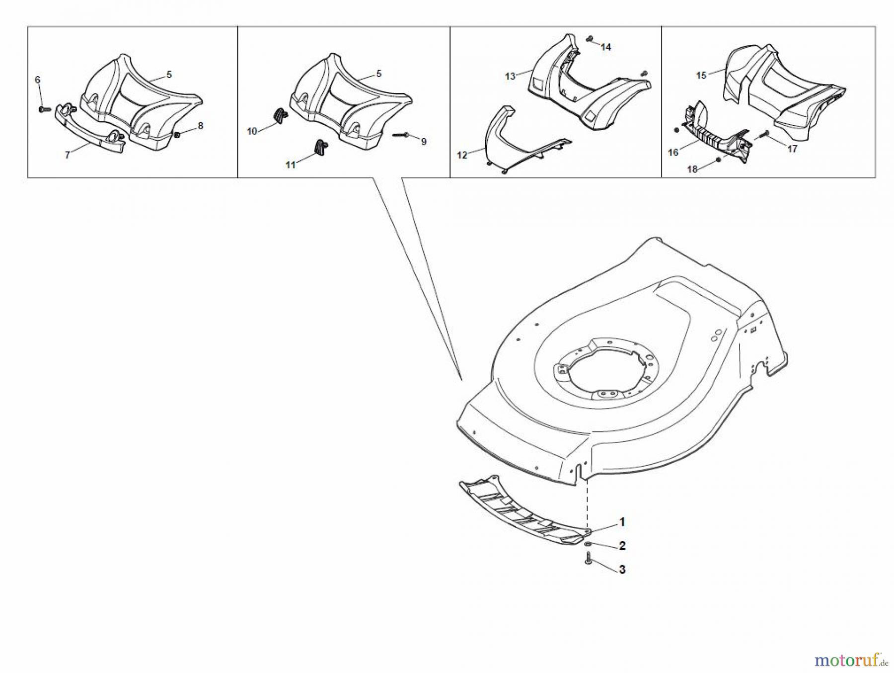  Global Garden Products GGP Rasenmäher Baujahr 2017 Benzin Mit Antrieb 2017 NT 534 TR 4S - TRQ 4S Mask