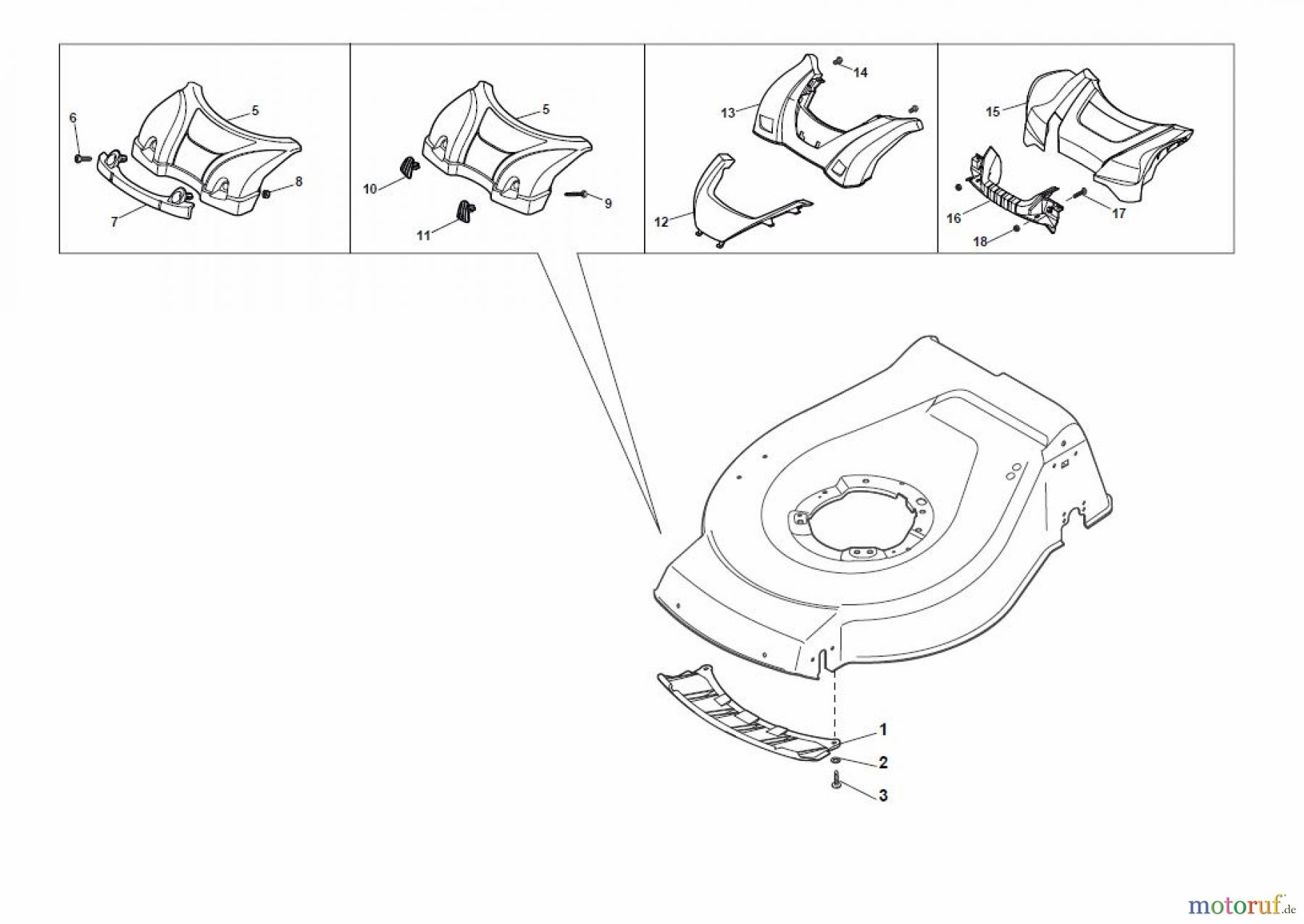  Global Garden Products GGP Rasenmäher Baujahr 2017 Benzin Mit Antrieb 2017 NT 534 TR/E 4S - TRQ/E 4S Mask