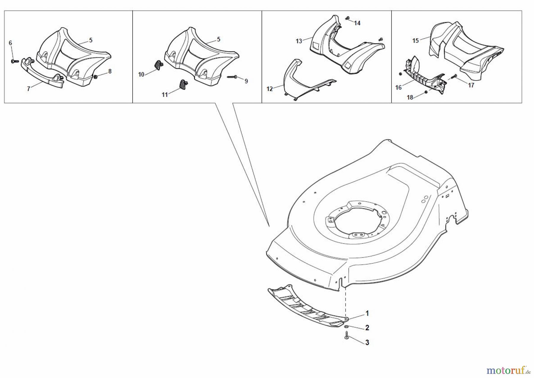 Global Garden Products GGP Rasenmäher Baujahr 2017 Benzin Mit Antrieb 2017 NT 534 W TR - 534 W TRQ Mask