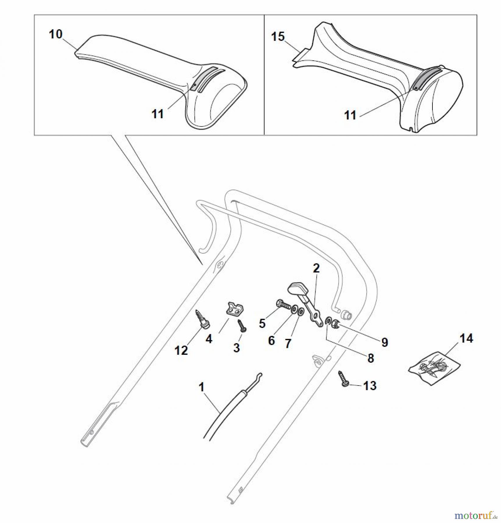 Global Garden Products GGP Rasenmäher Baujahr 2017 Benzin Mit Antrieb 2017 NT 534 W TR - 534 W TRQ Dashboards