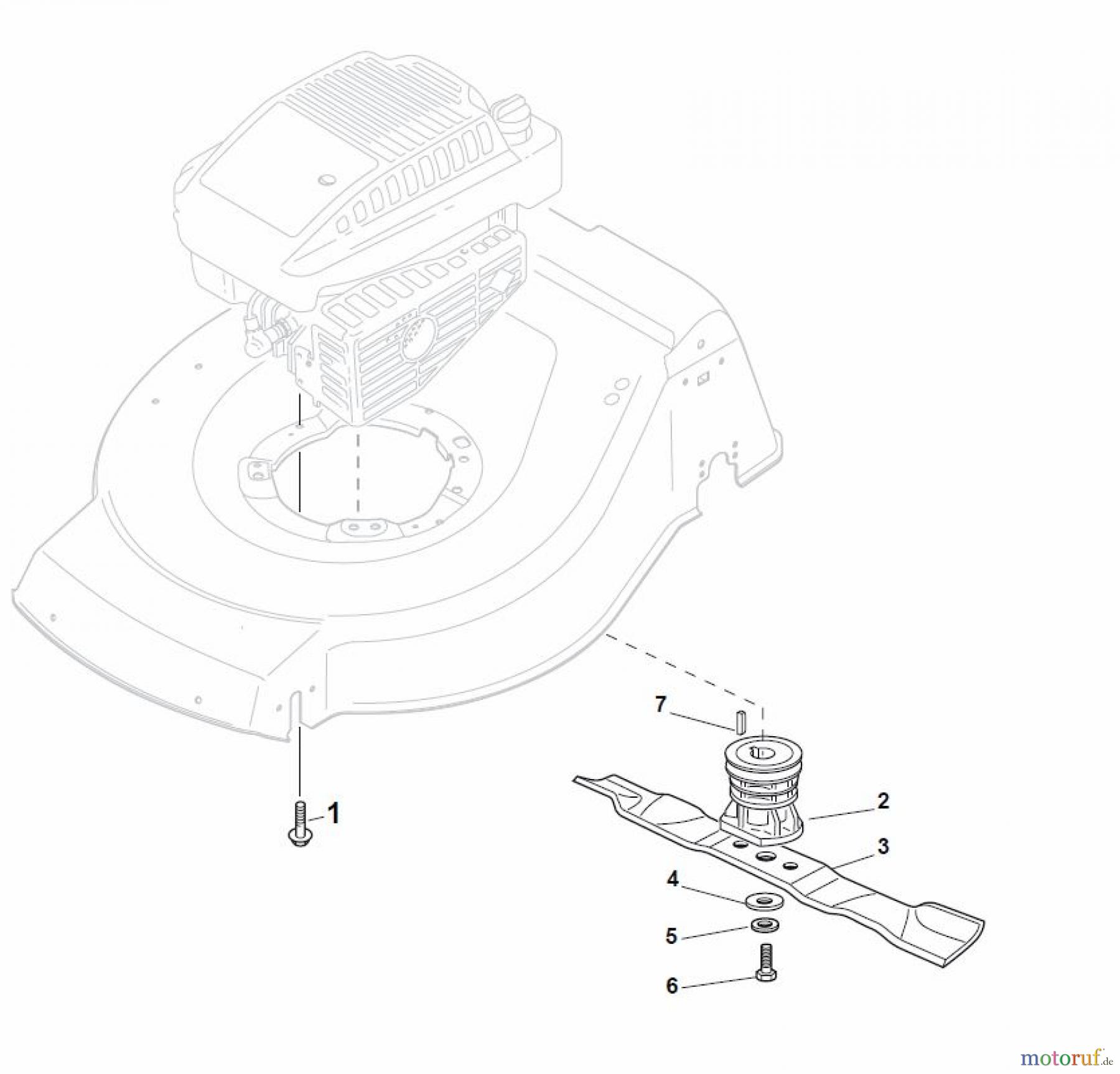  Global Garden Products GGP Rasenmäher Baujahr 2017 Benzin Mit Antrieb 2017 NT 534 W TR - 534 W TRQ Blade for DELTA Grass Catcher