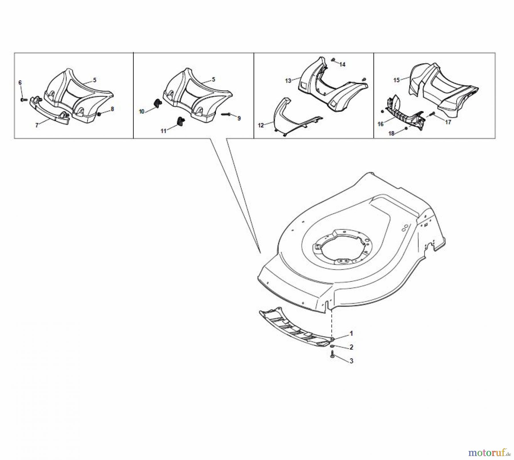  Global Garden Products GGP Rasenmäher Baujahr 2017 Benzin Mit Antrieb 2017 NT 534 W TR 4S - W TRQ 4S Mask
