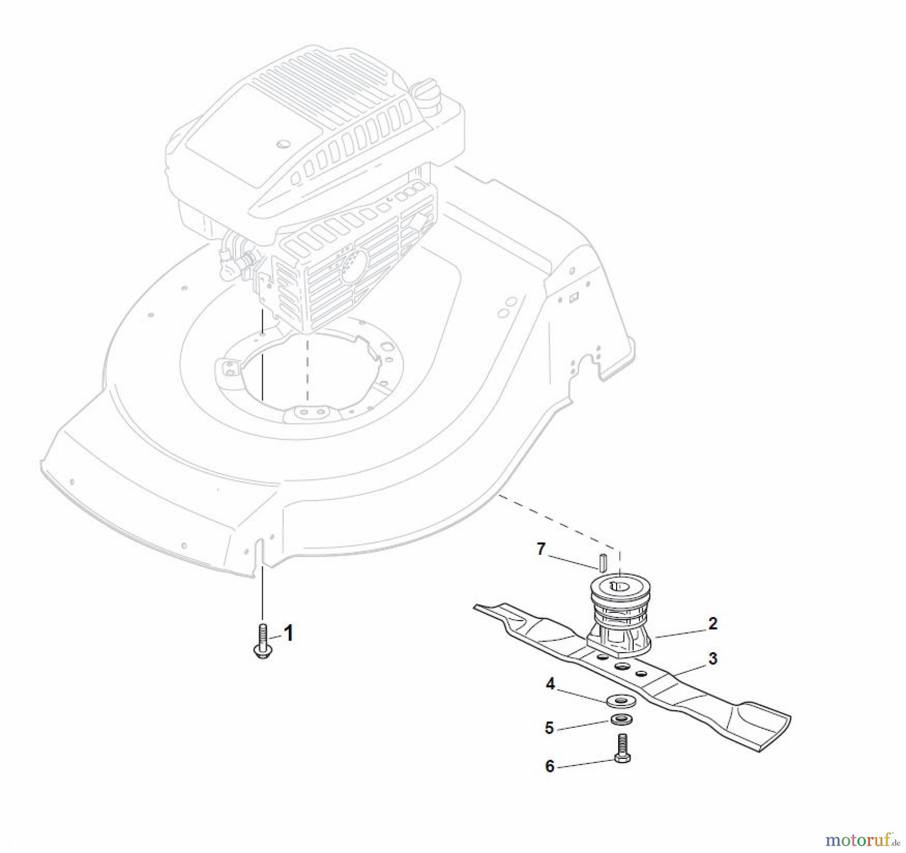 Global Garden Products GGP Rasenmäher Baujahr 2017 Benzin Mit Antrieb 2017 NT 534 W TR 4S - W TRQ 4S Blade for DELTA Grass Catcher