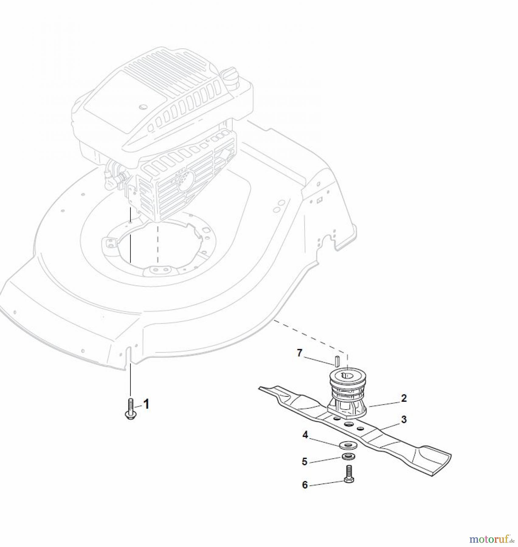Global Garden Products GGP Rasenmäher Baujahr 2017 Benzin Mit Antrieb 2017 NT 534 W TR 4S - W TRQ 4S Blade for DELTA Grass Catcher