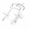Global Garden Products GGP Baujahr 2017 Benzin Mit Antrieb 2017 NT 534 W TR/E - W TRQ/E Ersatzteile Handle, Upper Part