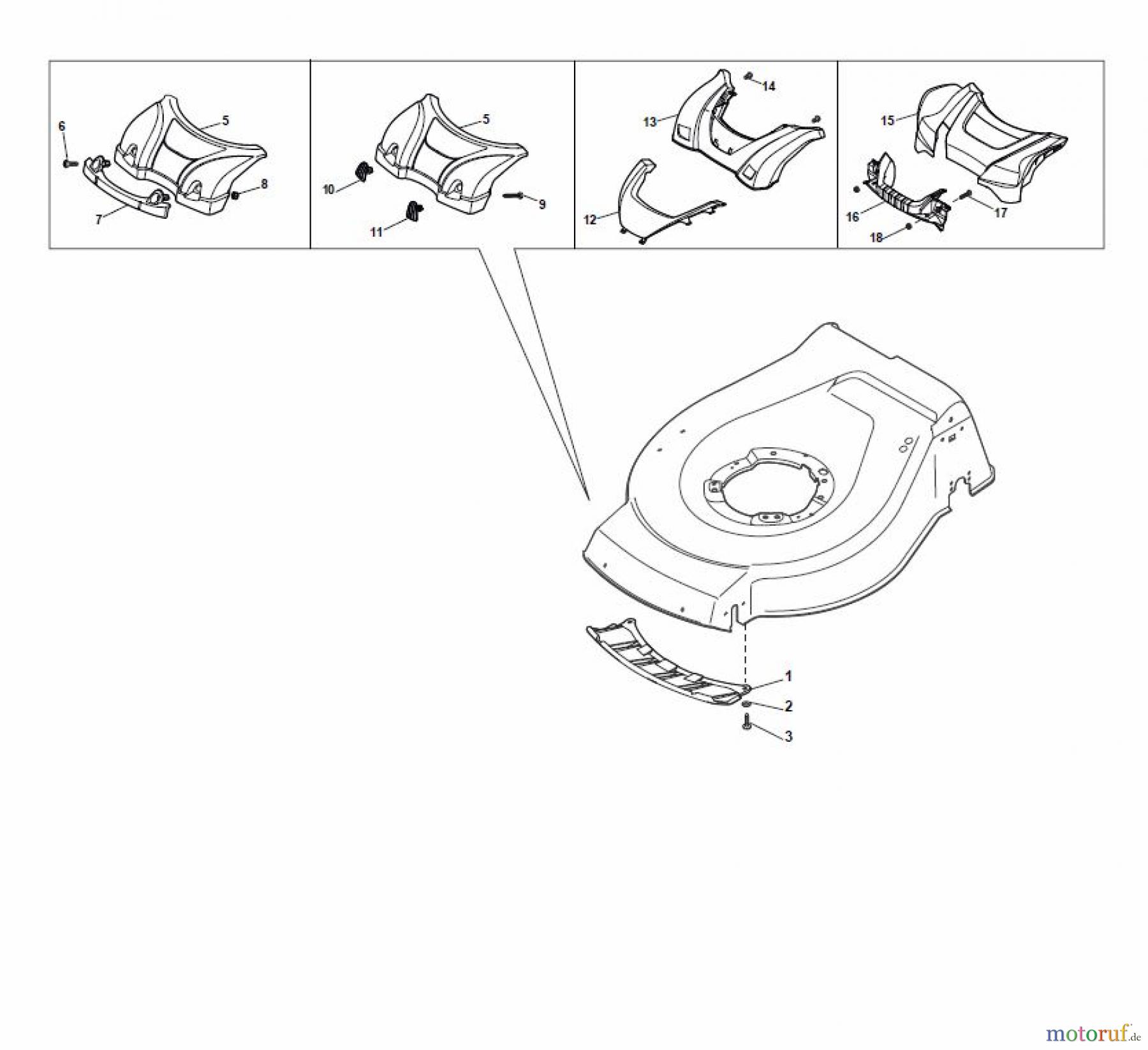 Global Garden Products GGP Rasenmäher Baujahr 2017 Benzin Mit Antrieb 2017 NTL 484 TR - 484 TRQ Mask