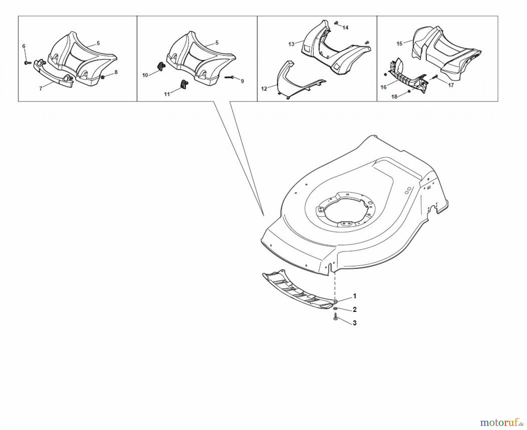 Global Garden Products GGP Rasenmäher Baujahr 2017 Benzin Mit Antrieb 2017 NTL 484 TR 4S - TRQ 4S Mask