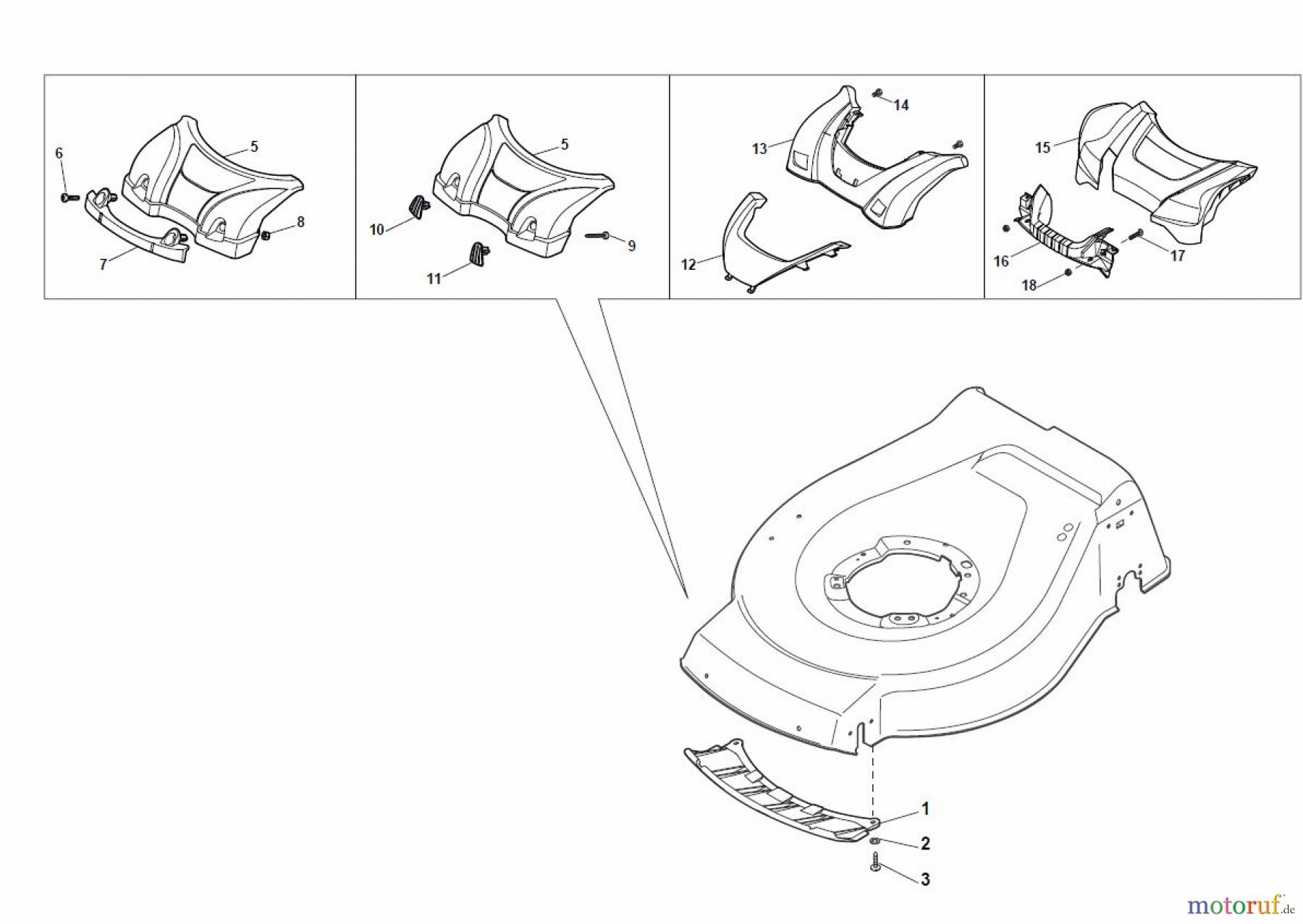 Global Garden Products GGP Rasenmäher Baujahr 2017 Benzin Mit Antrieb 2017 NTL 484 TR/E - 484 TRQ/E Mask